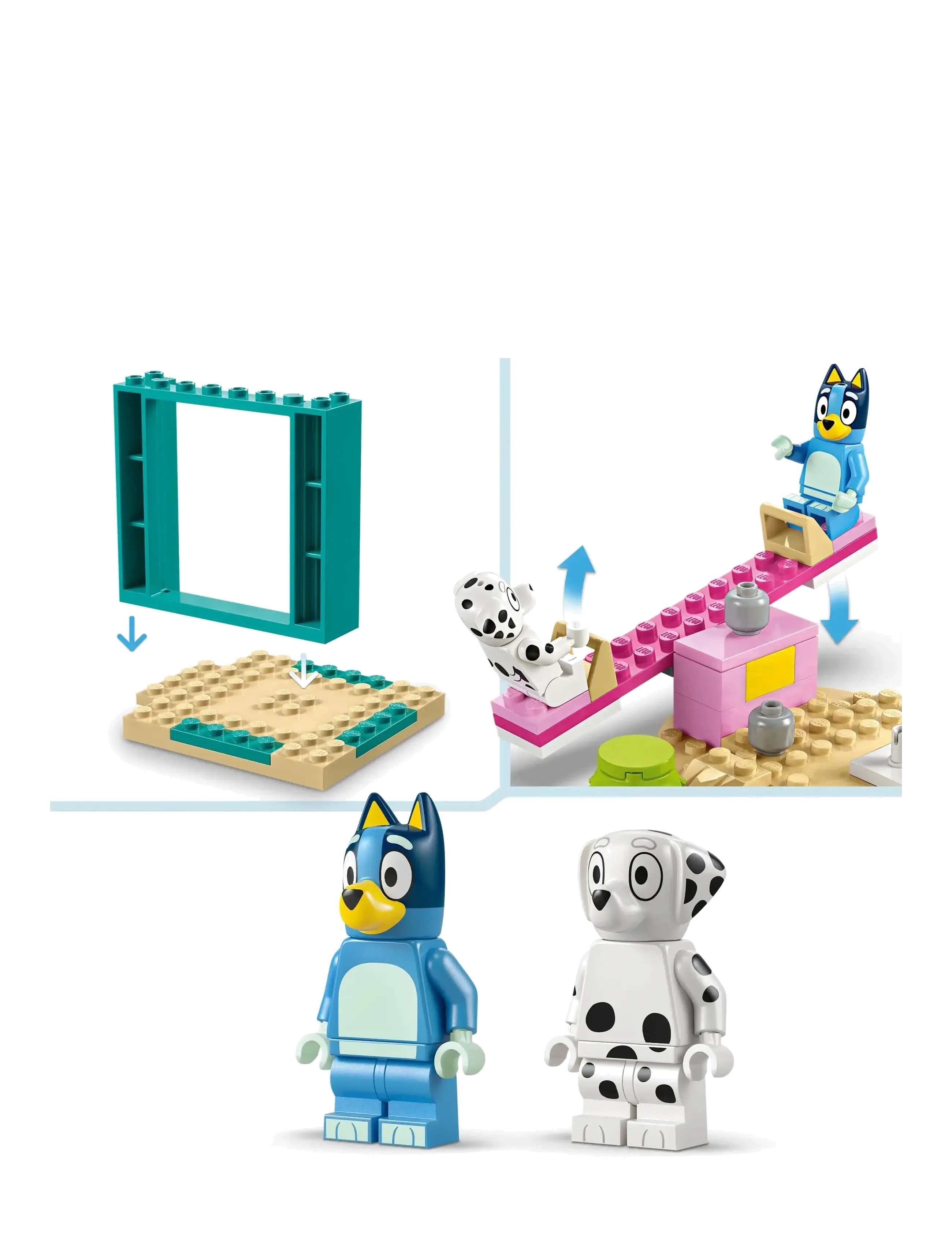 LEGO - Bluey Playground Fun with Bluey and Chloe Preschool Toy Building Kit 11201 - lego® creator - multi - 5