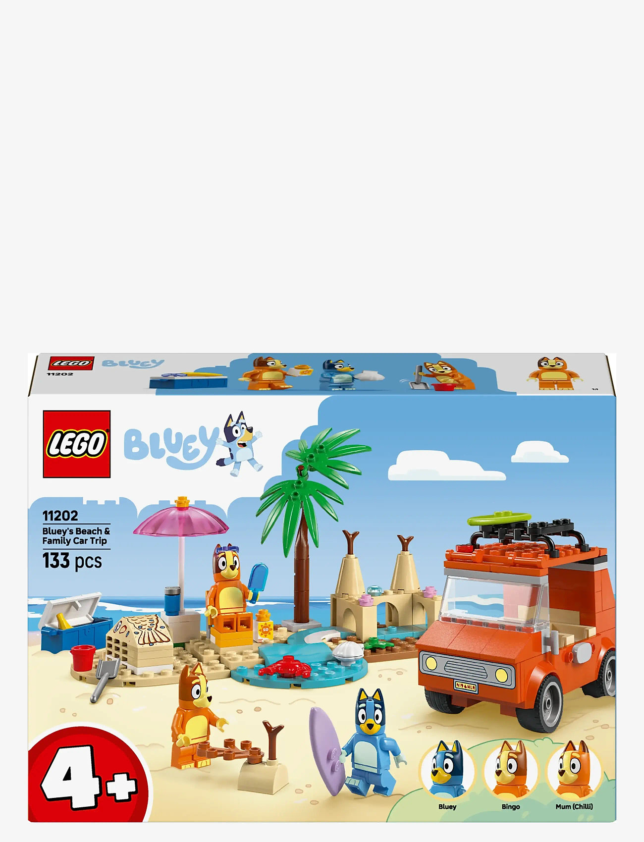 LEGO - Bluey: Bluey’s Beach & Family Car Trip, Preschool Toy Building Kit 11202 - lego bluey - multi - 4