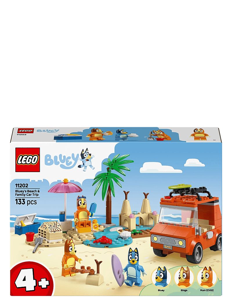 LEGO - Bluey: Bluey’s Beach & Family Car Trip, Preschool Toy Building Kit 11202 - lego bluey - multi - 4