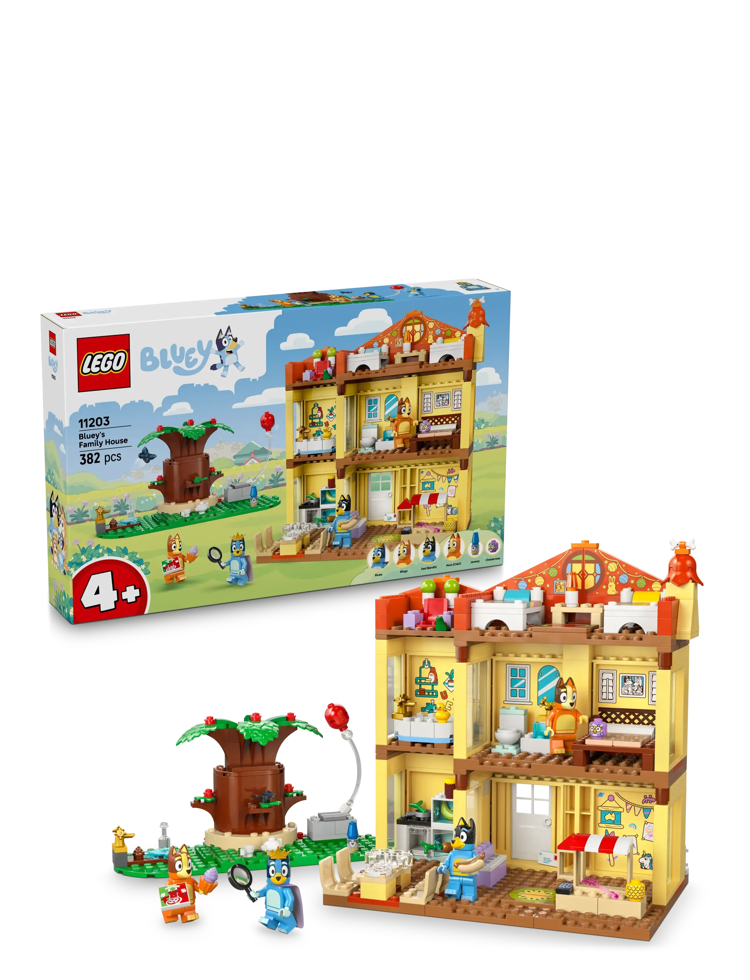 LEGO Bluey’s Family House Playset, Home-Building Kit 11203, One Size, Lego Spielzeug, Mehrfarbig/gemustert - Bluey, Kinder