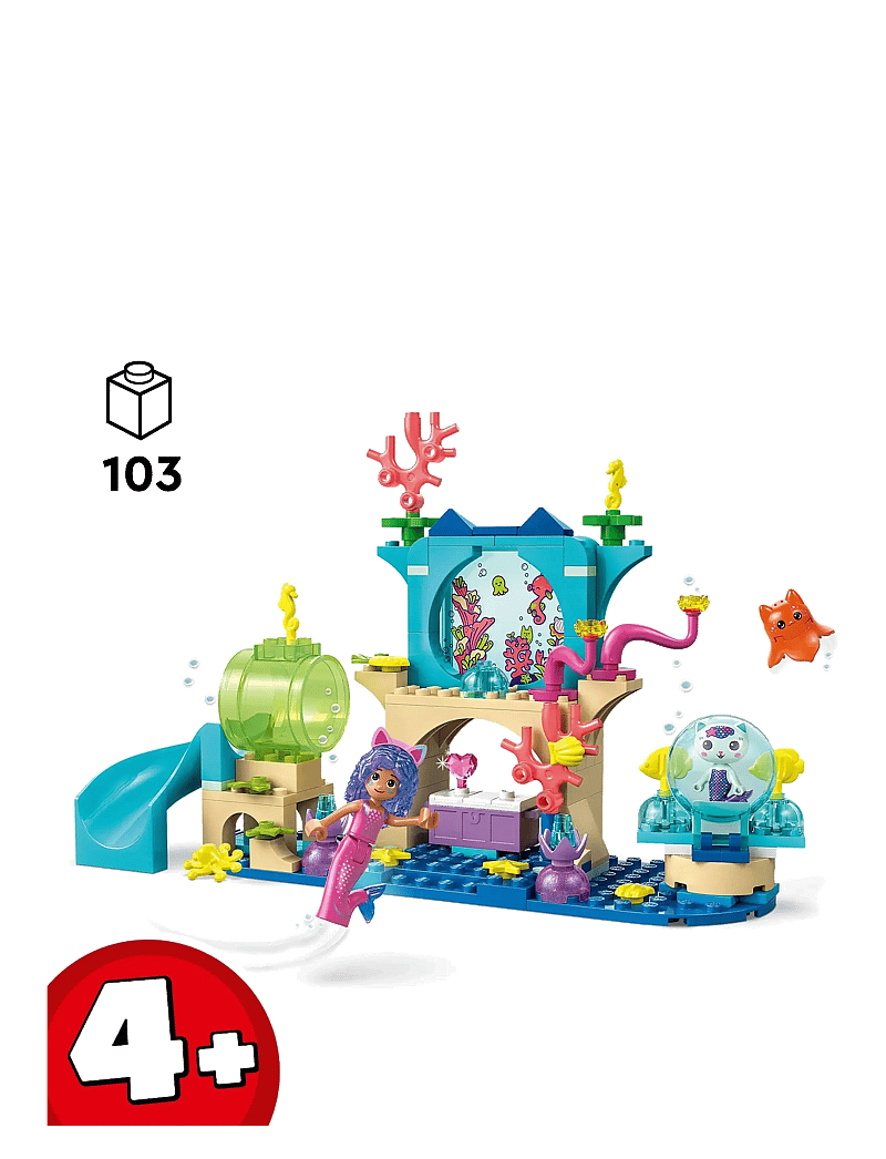 LEGO - Gabby’s Dollhouse Mermaid Gabby’s Aquarium Adventure Animal Toy 11204 - lego gabby's dollhouse - multi - 3