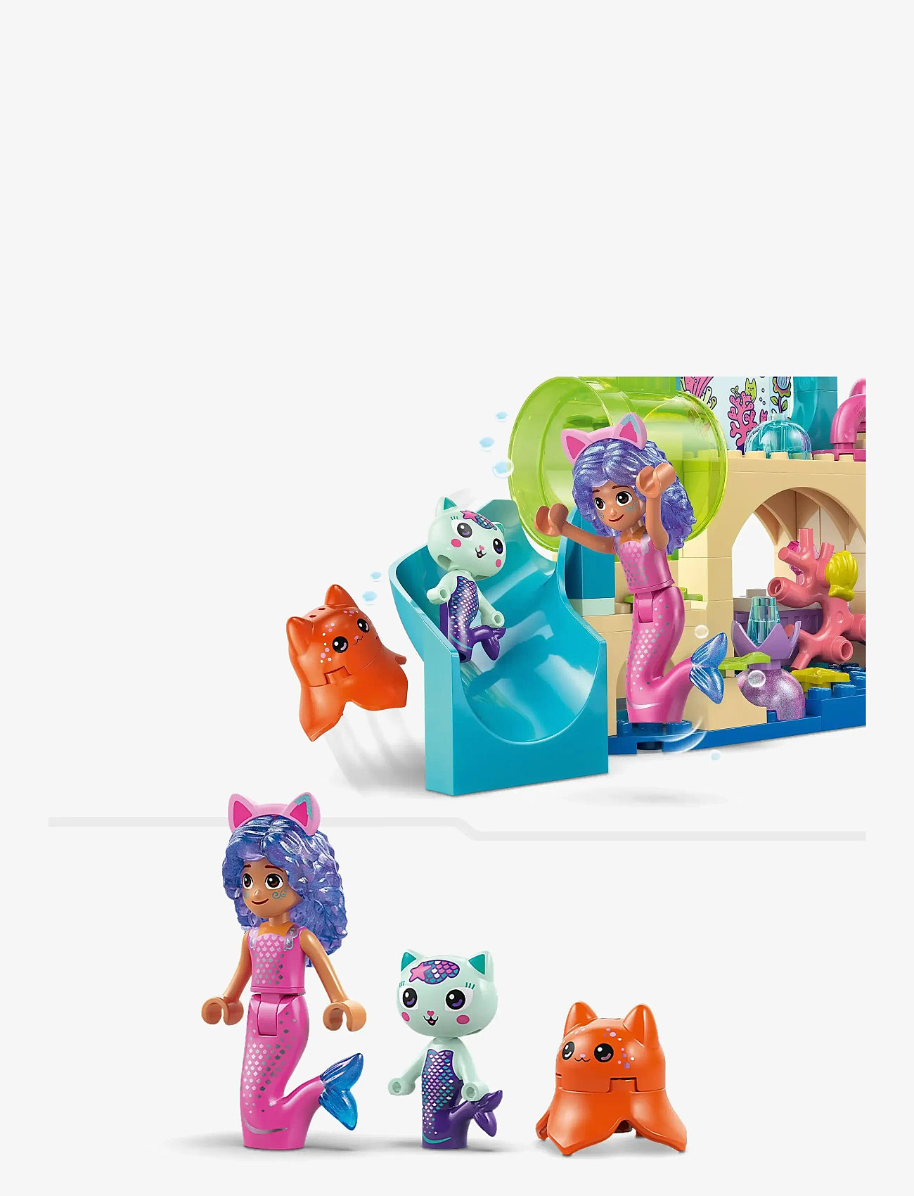 LEGO - Gabby’s Dollhouse Mermaid Gabby’s Aquarium Adventure Animal Toy 11204 - lego gabby's dollhouse - multi - 4