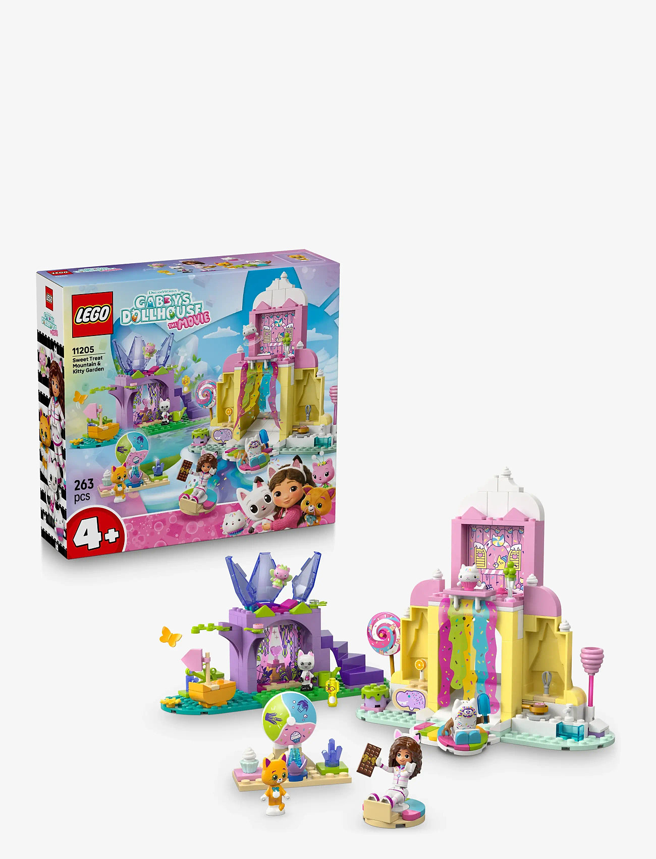 LEGO - Sweet Treat Mountain & Kitty Garden Pretend Play 11205 - lego gabby's dollhouse - multi - 0
