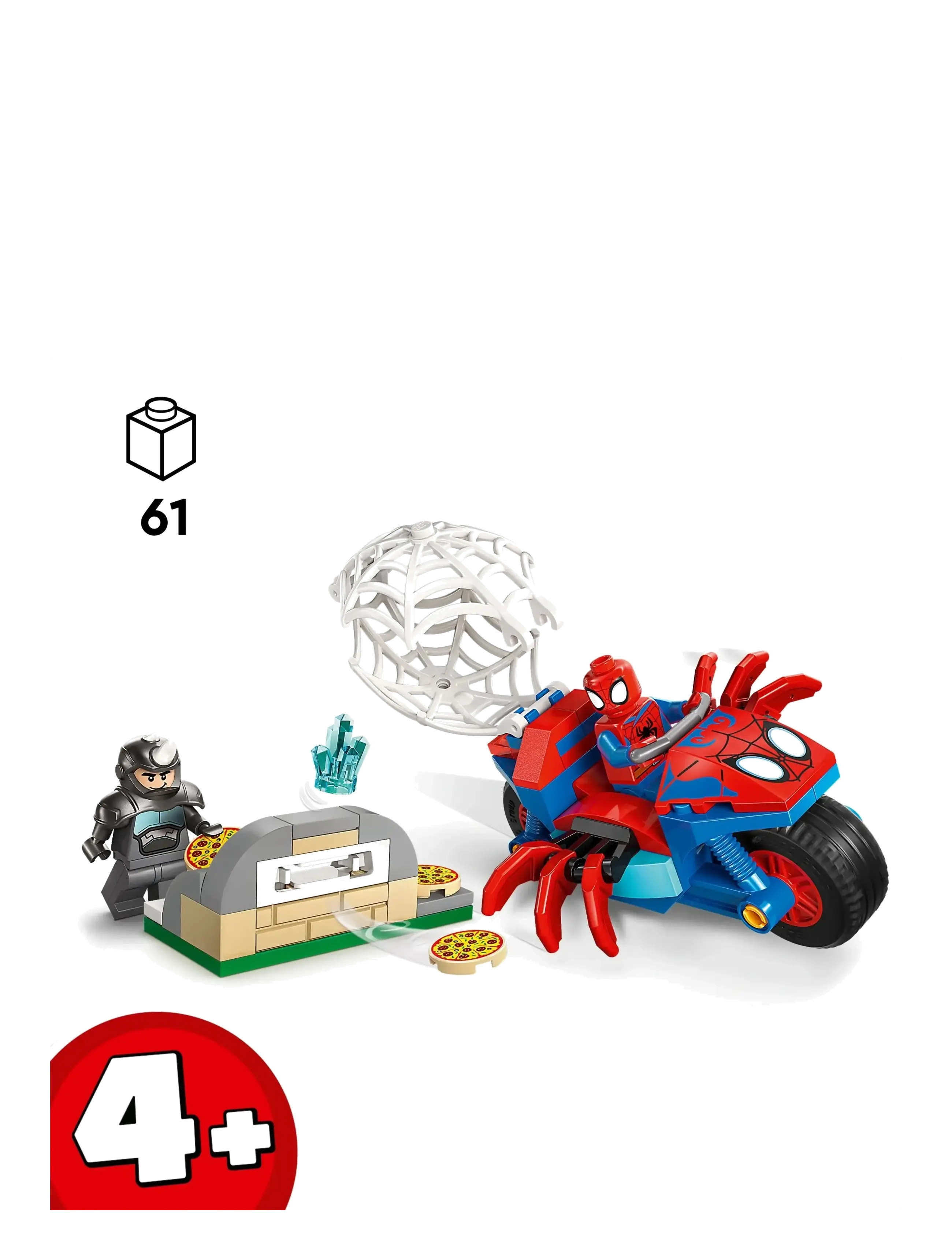 LEGO - Marvel Spidey And His Amazing Friends Spidey on his Motorcycle vs. Rhino 11206 - multi - 1
