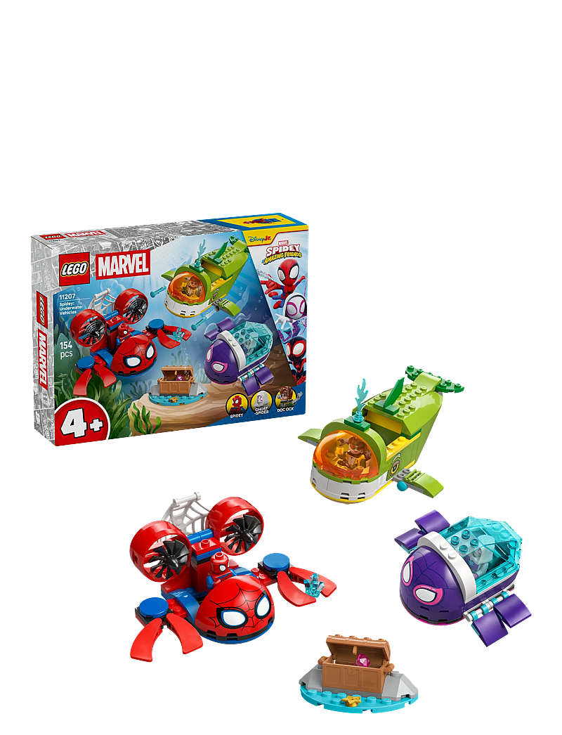 LEGO - Marvel Spidey And His Amazing Friends Spidey: Underwater Vehicles 11207 - lego super heroes - multi - 0