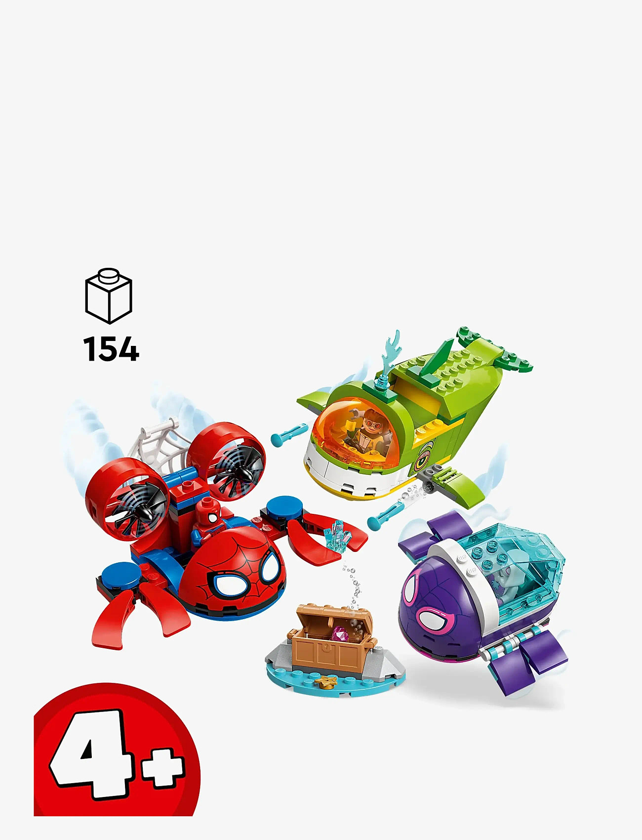 LEGO - Marvel Spidey And His Amazing Friends Spidey: Underwater Vehicles 11207 - lego super heroes - multi - 1