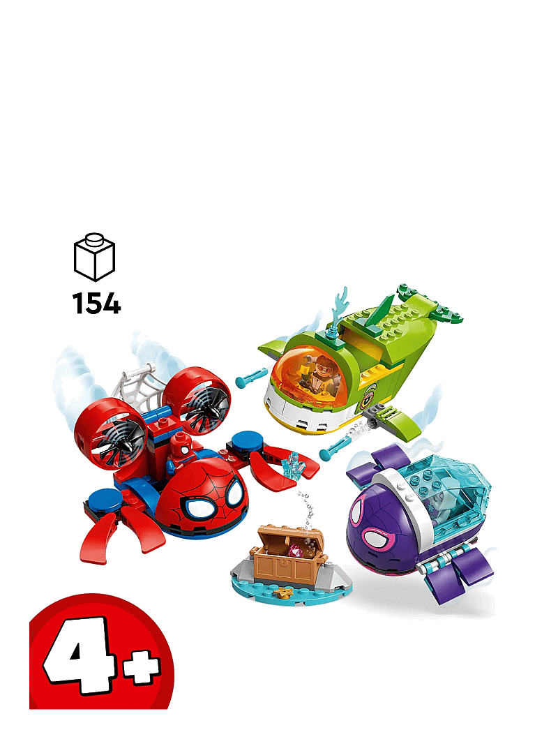 LEGO - Marvel Spidey And His Amazing Friends Spidey: Underwater Vehicles 11207 - lego super heroes - multi - 1
