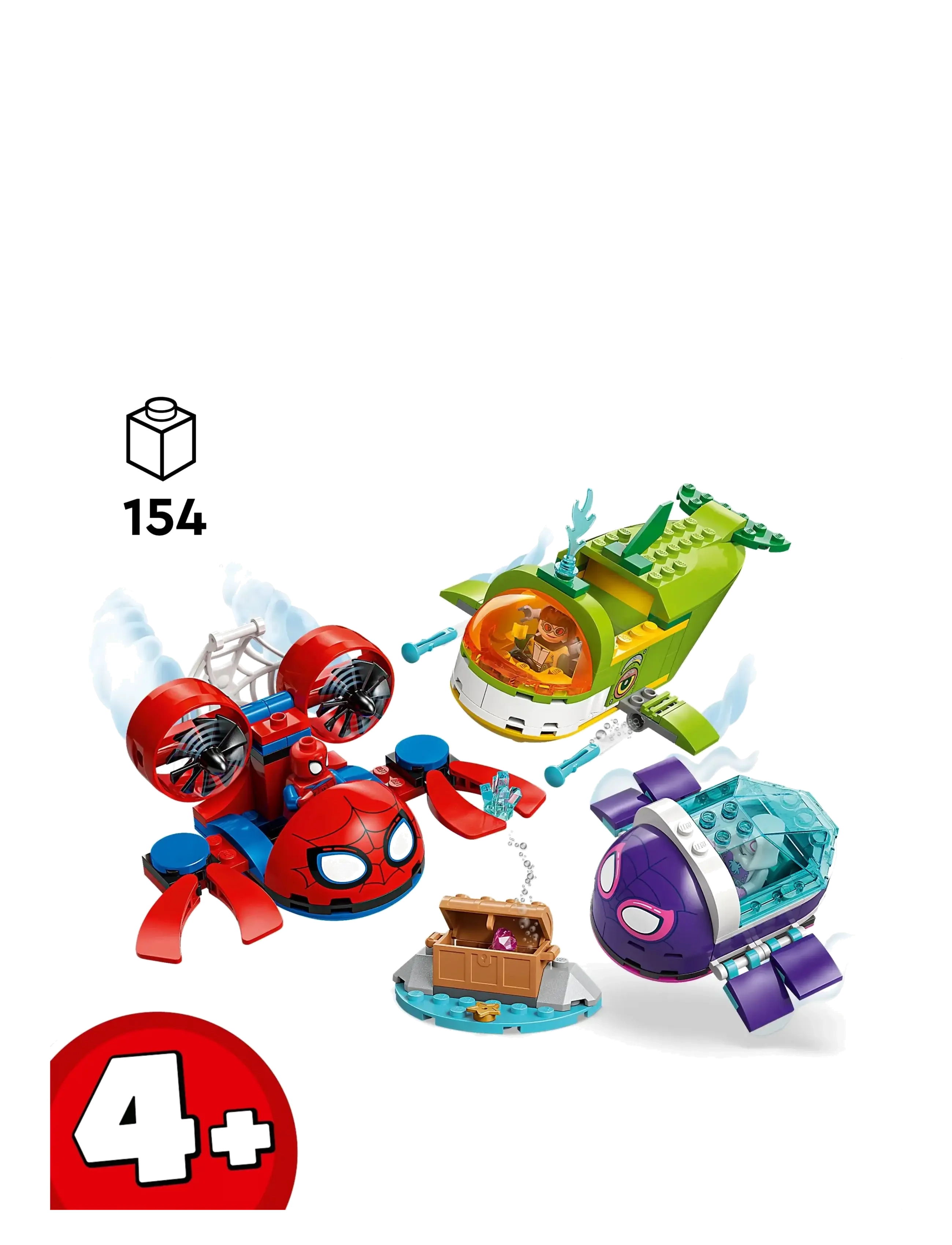 LEGO - Marvel Spidey And His Amazing Friends Spidey: Underwater Vehicles 11207 - lego super heroes - multi - 1