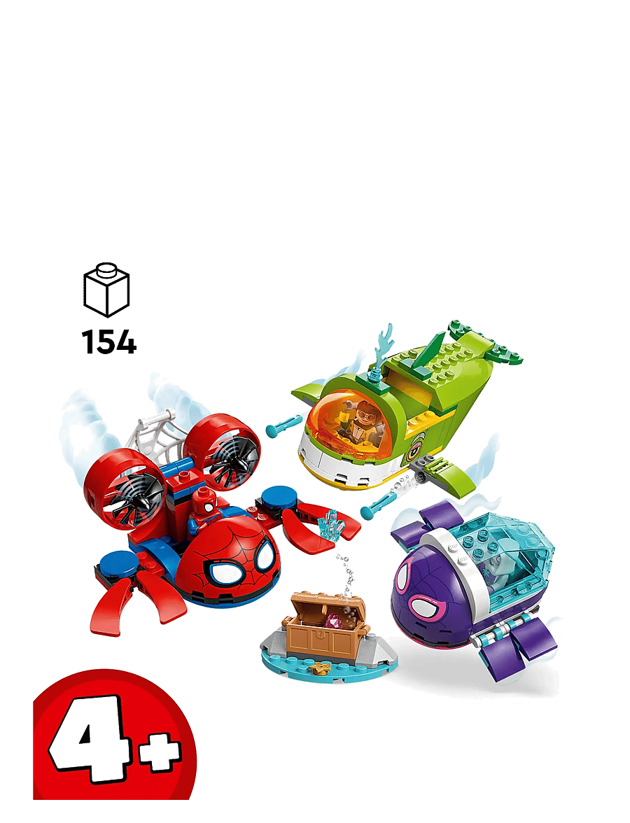 LEGO - Marvel Spidey And His Amazing Friends Spidey: Underwater Vehicles 11207 - lego super heroes - multi - 1