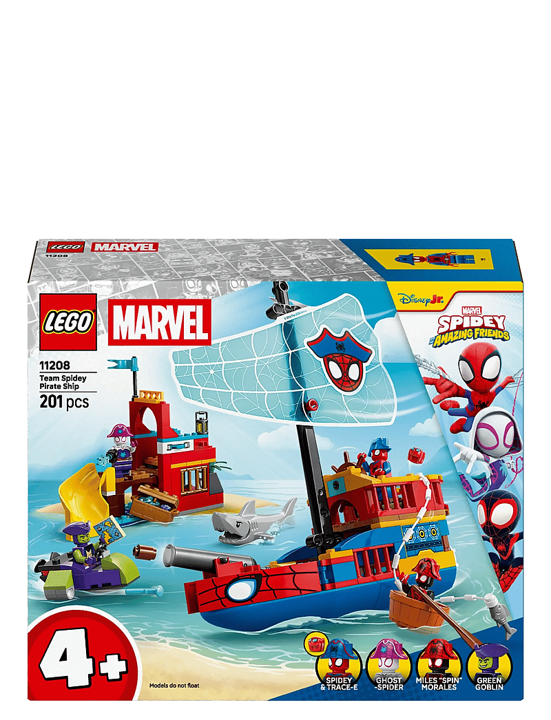 LEGO - Marvel Spidey And His Amazing Friends Team Spidey Pirate Ship 11208 - lego super heroes - multi - 4
