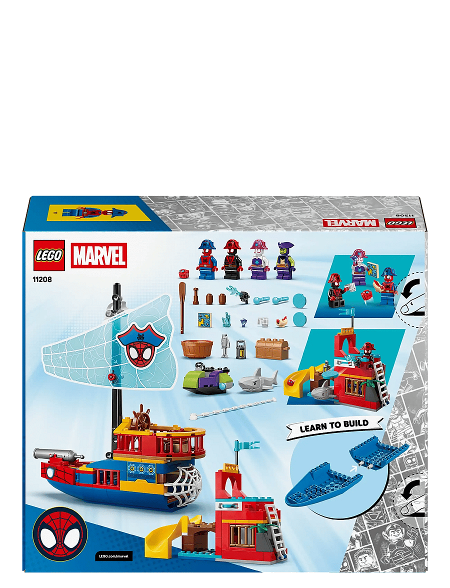 LEGO - Marvel Spidey And His Amazing Friends Team Spidey Pirate Ship 11208 - lego super heroes - multi - 5