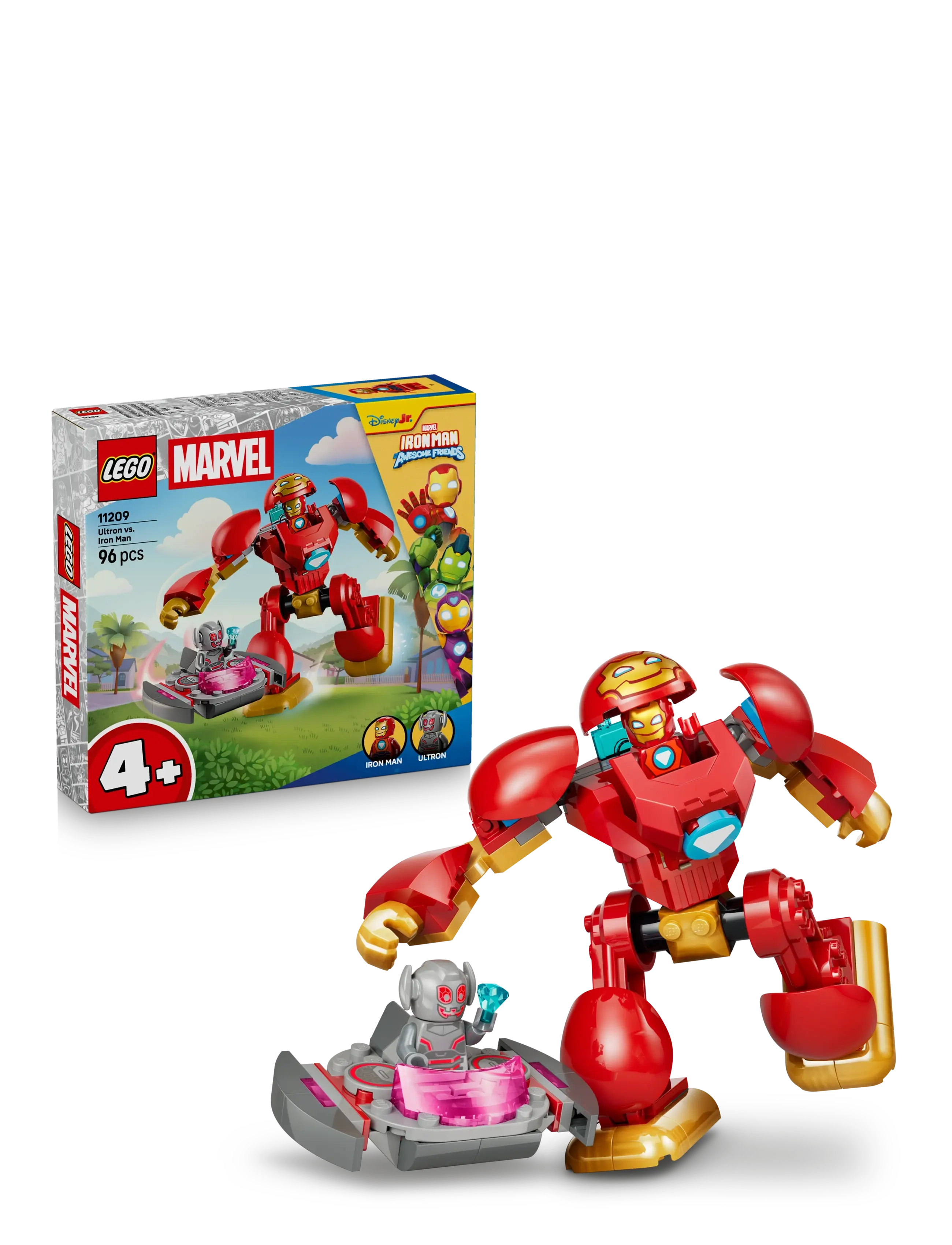 LEGO Marvel Iron Man and His Awesome Friends Ultron vs. Iron Man 11209 - Babyspielzeug - MULTI / red
