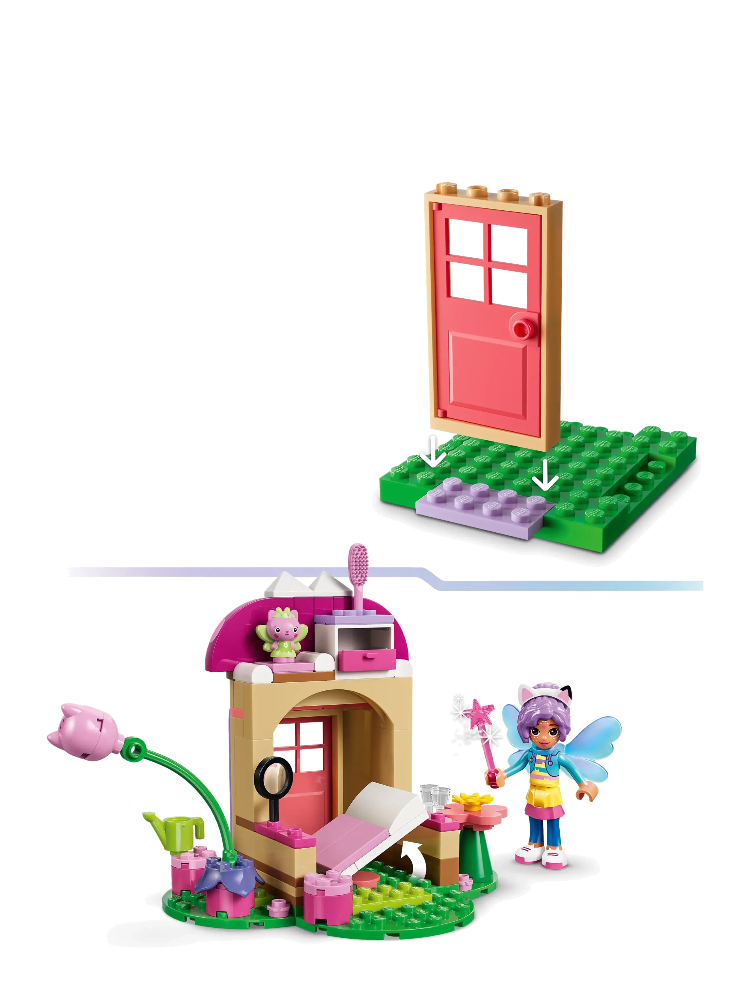 LEGO - Gabby’s Dollhouse Kitty Fairy’s Garden House Toy 11212 - lego gabby's dollhouse - multi - 3