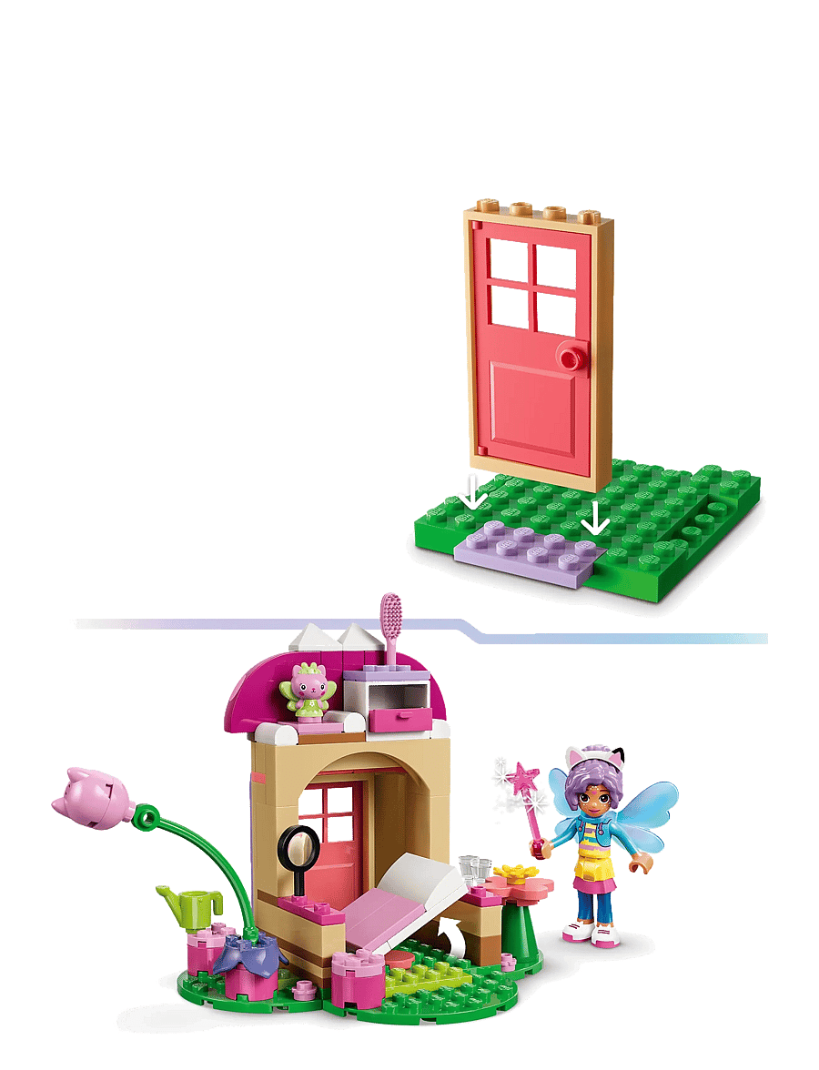 LEGO - Gabby’s Dollhouse Kitty Fairy’s Garden House Toy 11212 - lego gabby's dollhouse - multi - 3