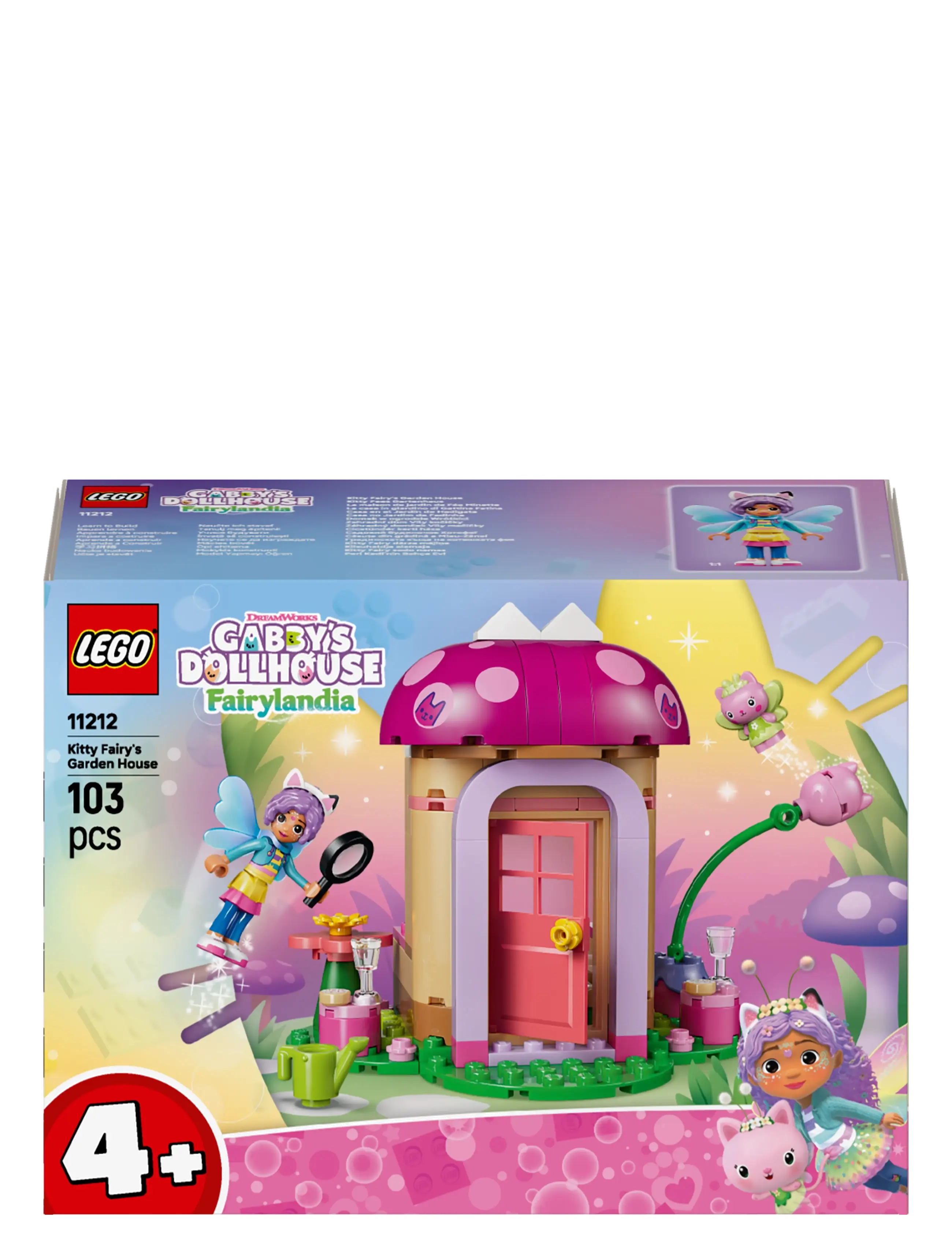 LEGO - Gabby’s Dollhouse Kitty Fairy’s Garden House Toy 11212 - lego gabby's dollhouse - multi - 5
