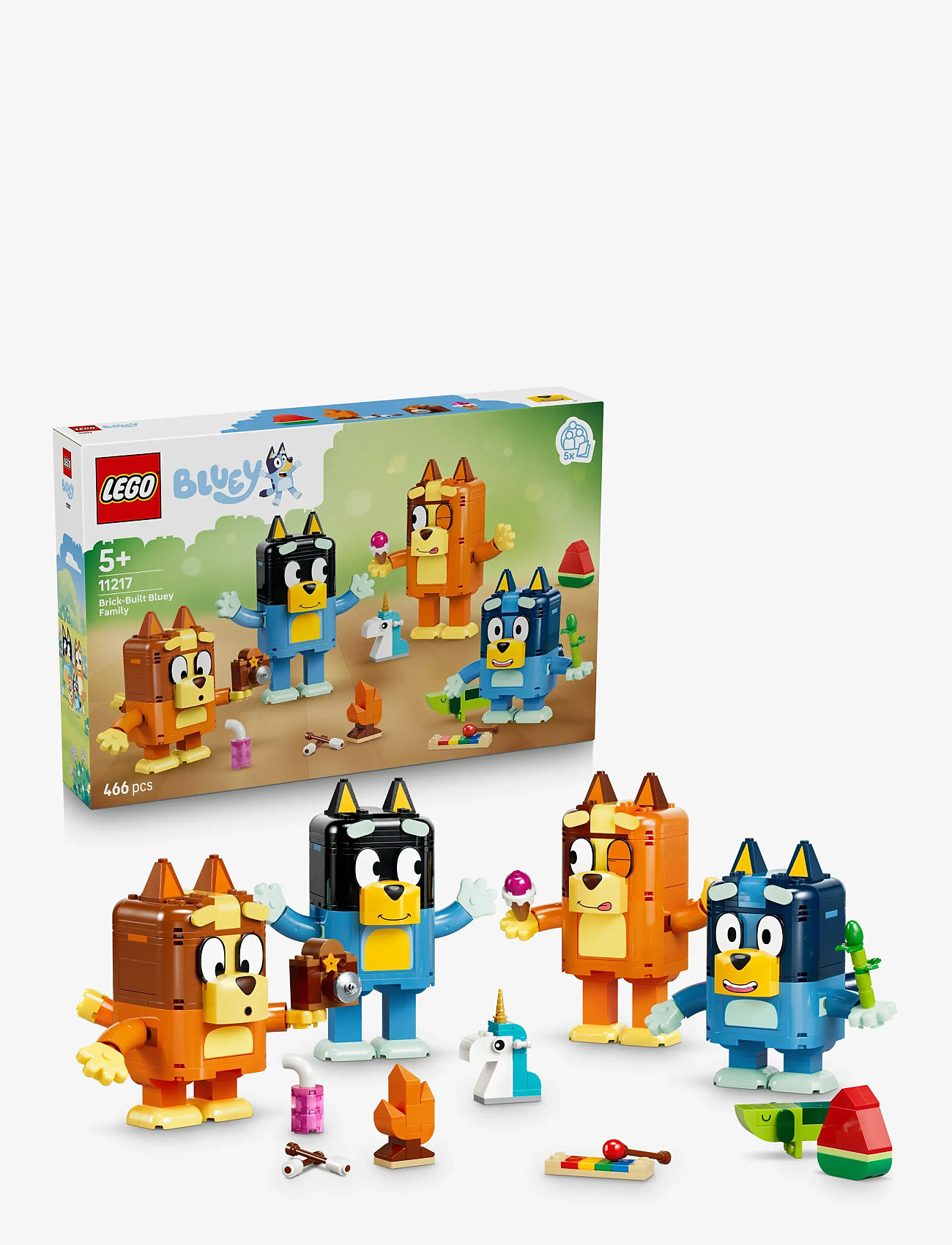 LEGO - Brick-Built Bluey Family 11217 - lego bluey - multi - 0