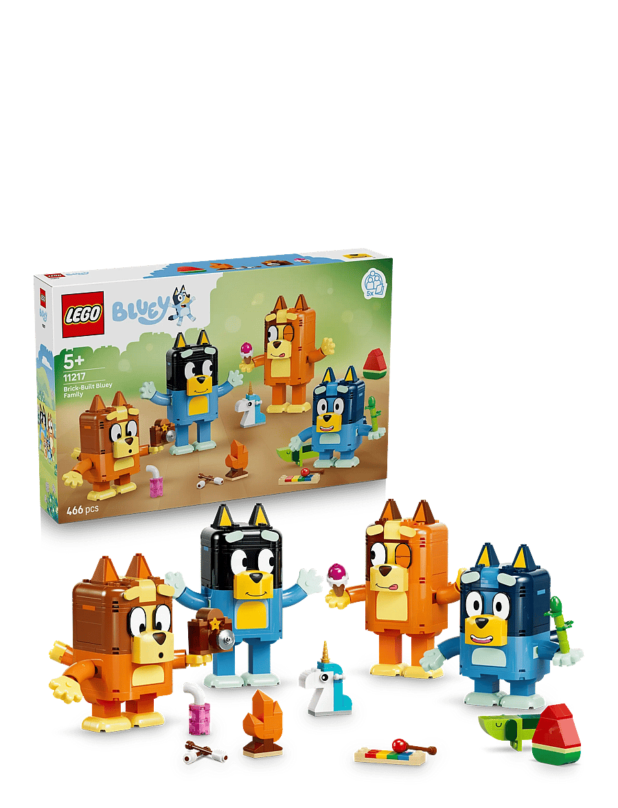 LEGO - Bluey Brick-Built Bluey Family Toy Figures Set 11217 - lego bluey - multi - 0