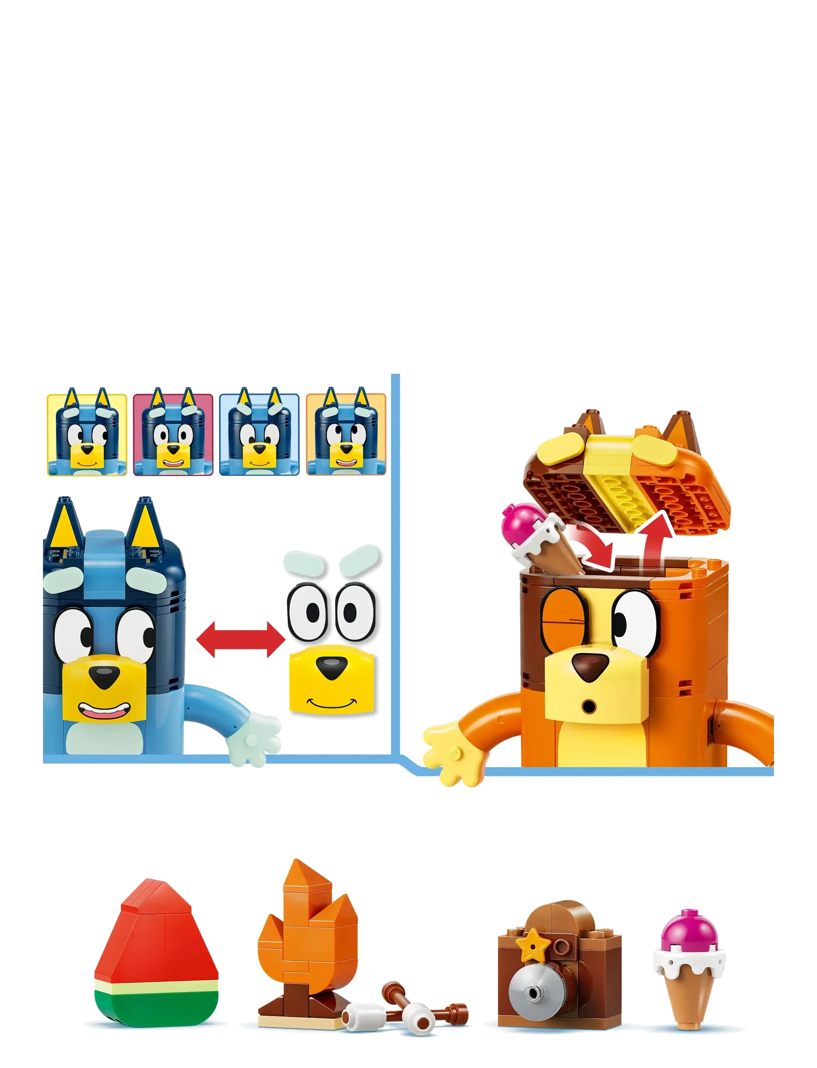 LEGO - Klossbyggd Bluey och familj 11217 - lego bluey - multi - 3