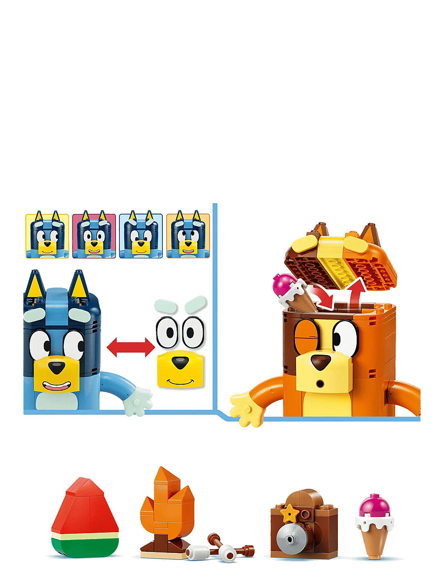 LEGO - Bluey Brick-Built Bluey Family Toy Figures Set 11217 - lego bluey - multi - 3