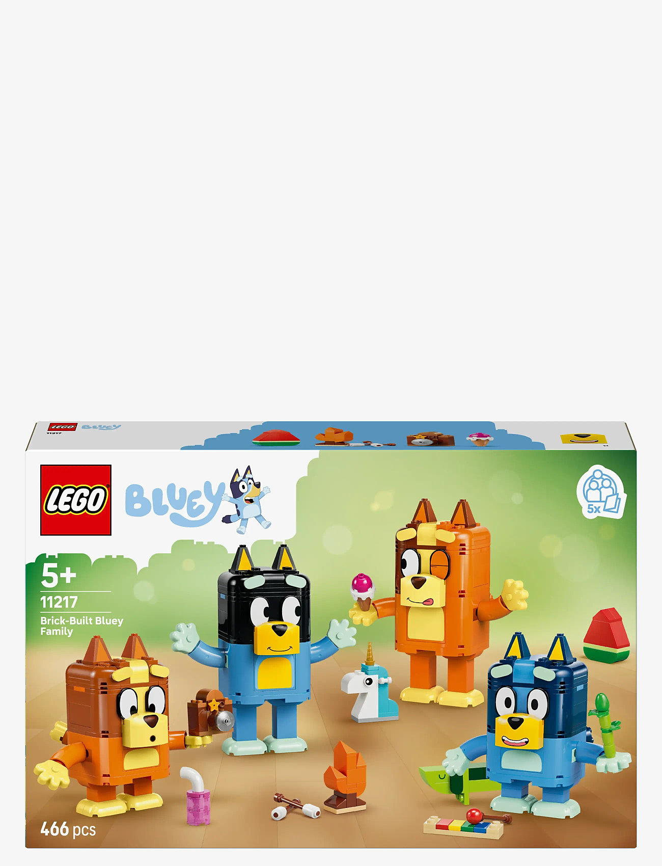 LEGO - Brick-Built Bluey Family 11217 - lego bluey - multi - 4