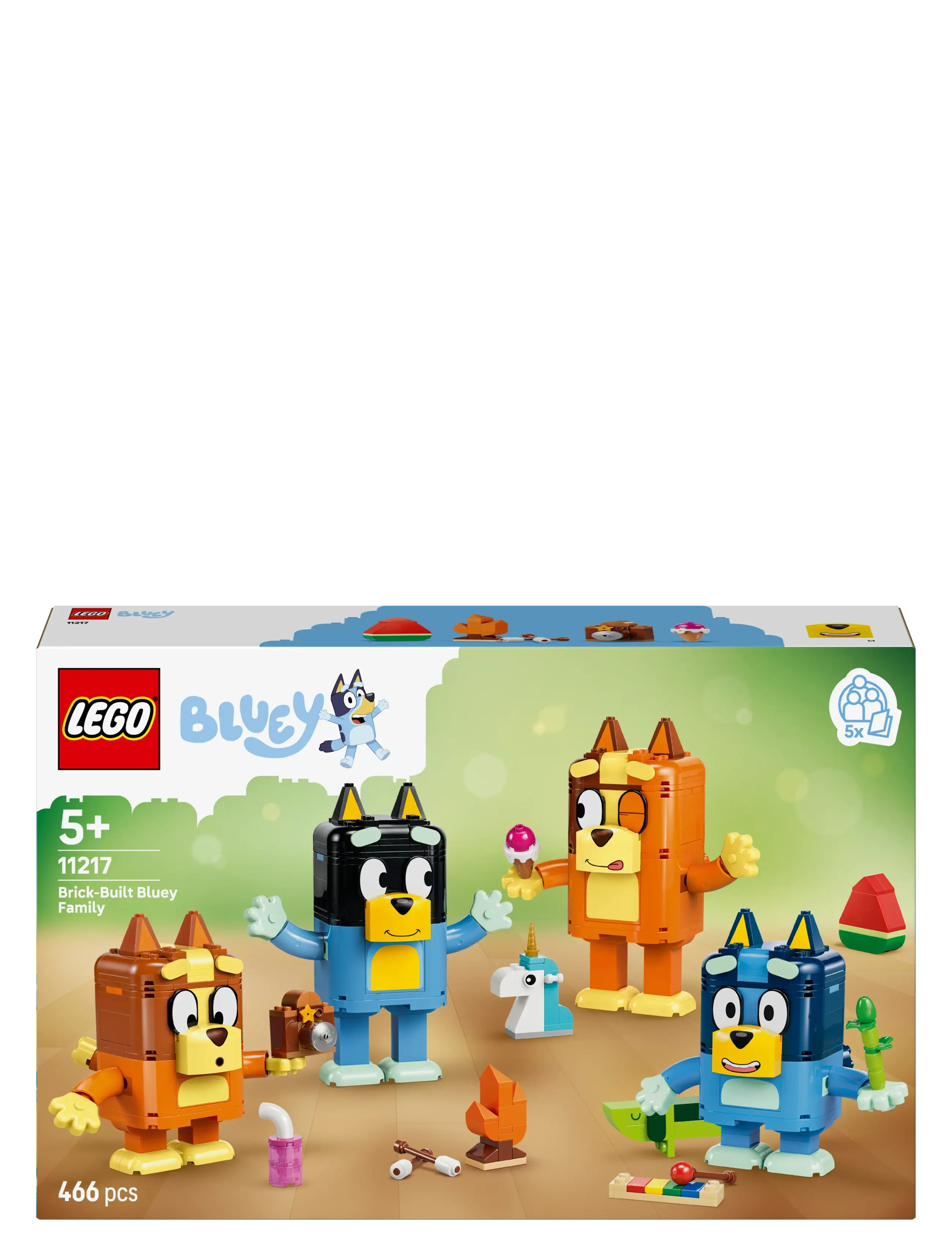 LEGO - Klossbyggd Bluey och familj 11217 - lego bluey - multi - 4