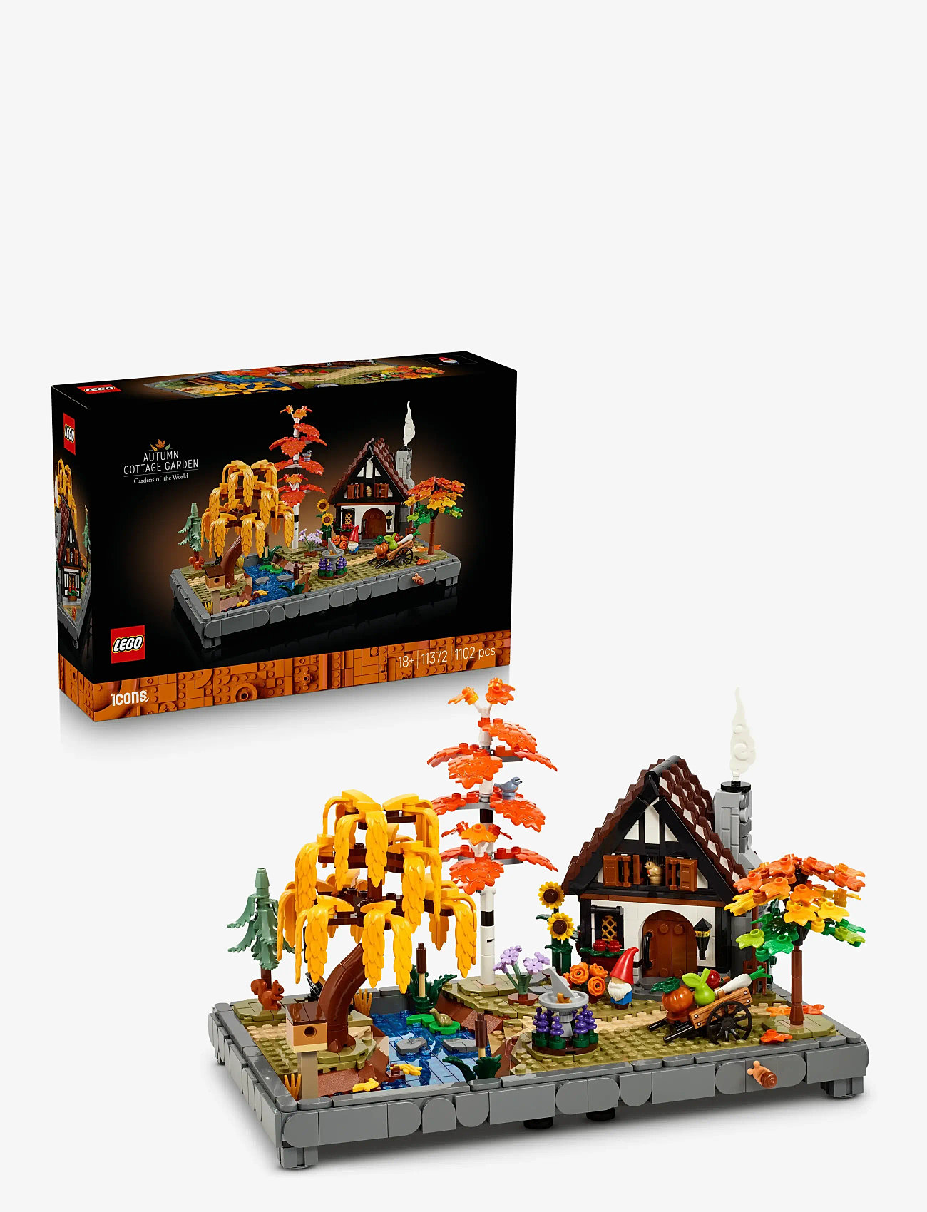 LEGO - Icons Autumn Cottage Garden Model Building Kit 11372 - lego icons - multi - 0
