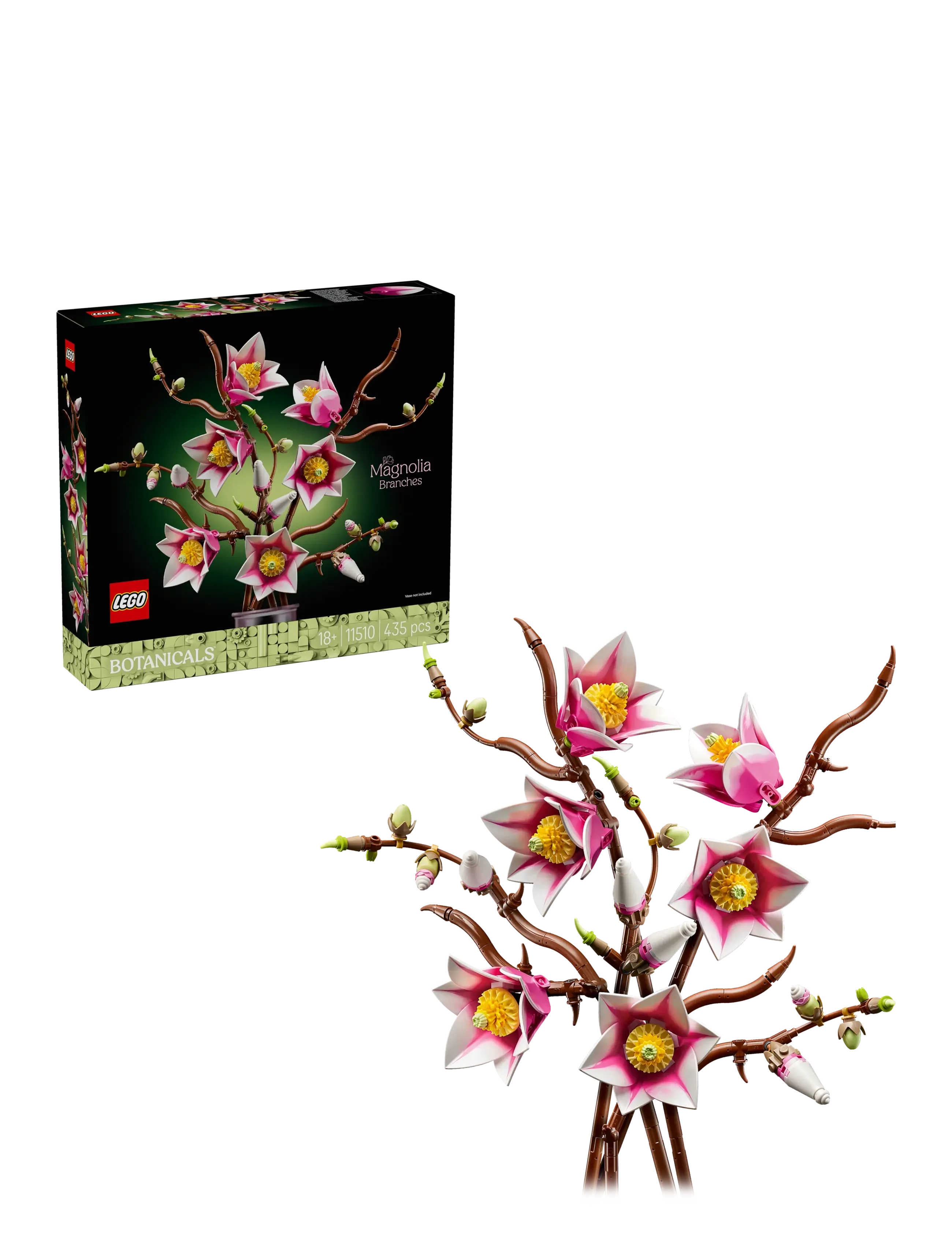 LEGO Magnolia-Grene 11510, One Size, Decoration, Rosa - Dried & Fake Flowers, Homeware