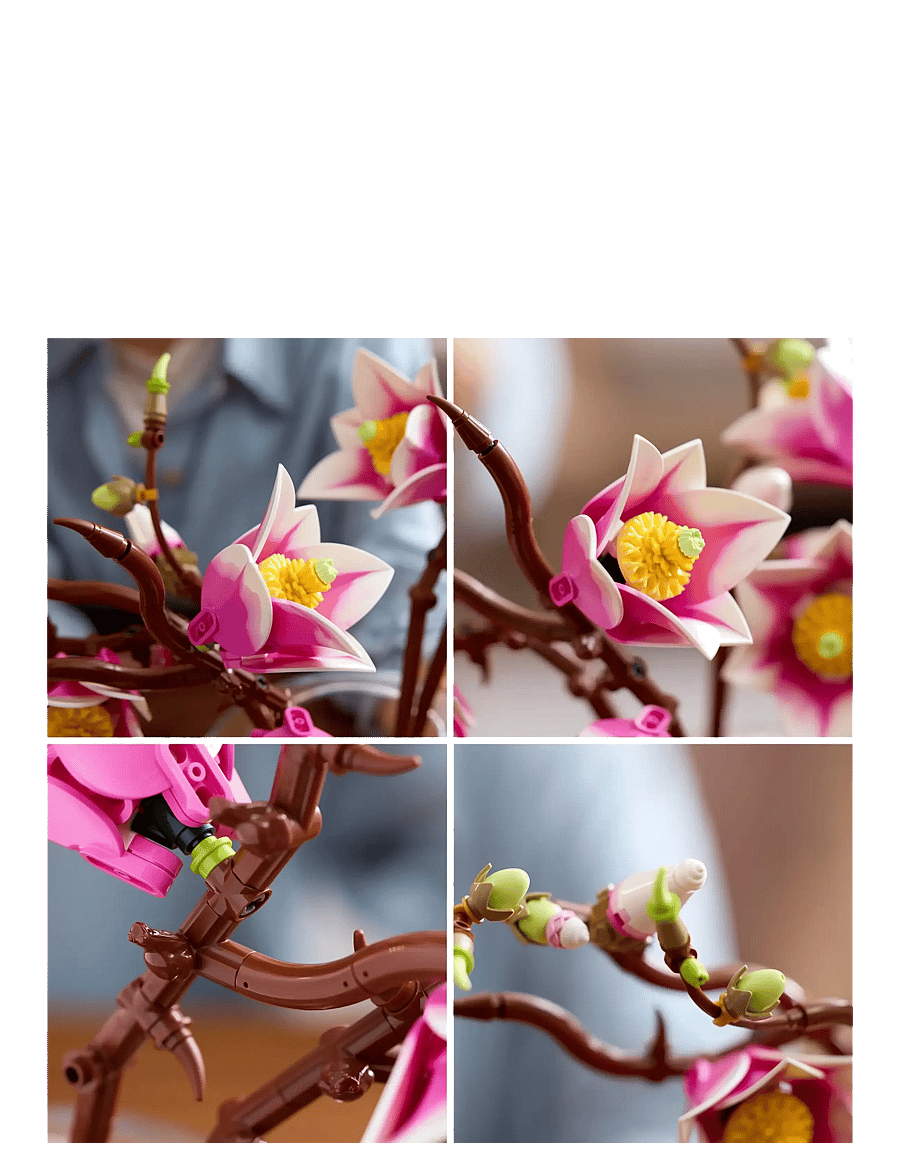 LEGO - Botanicals Magnolia Branches Flower Decor 11510 - lego botanical collection - multi - 4