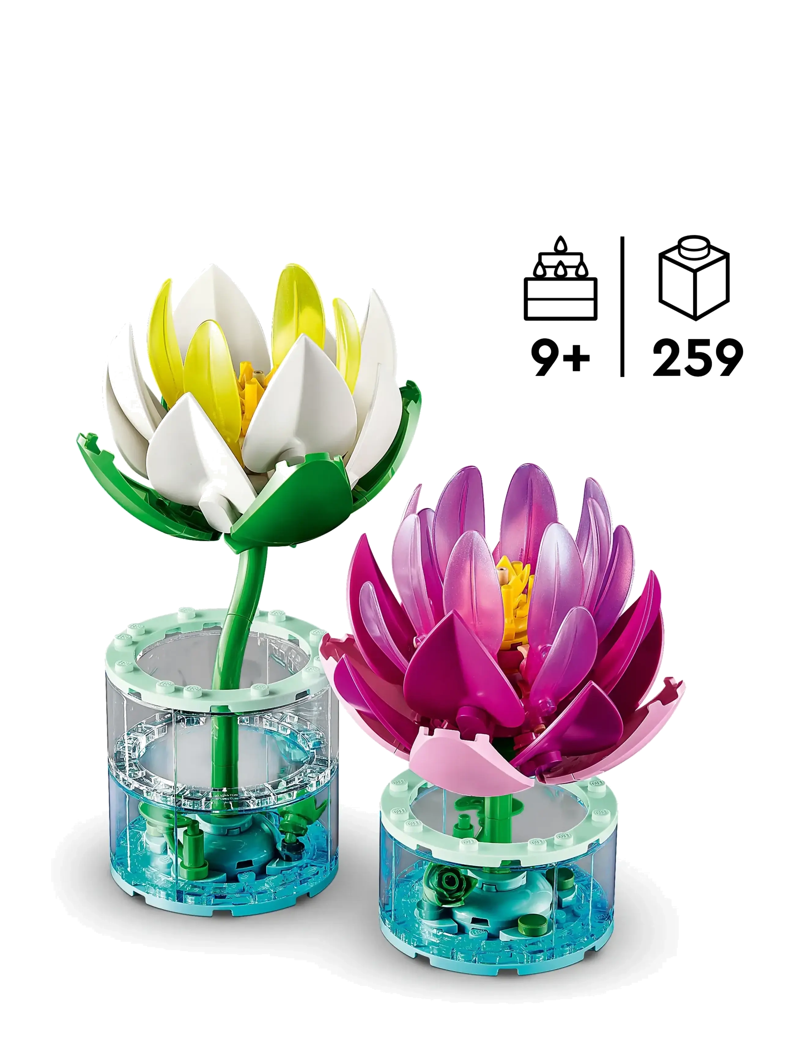 LEGO - Botanicals Water Lilies Flower Building Set 11511 - lego botanical collection - multi - 1