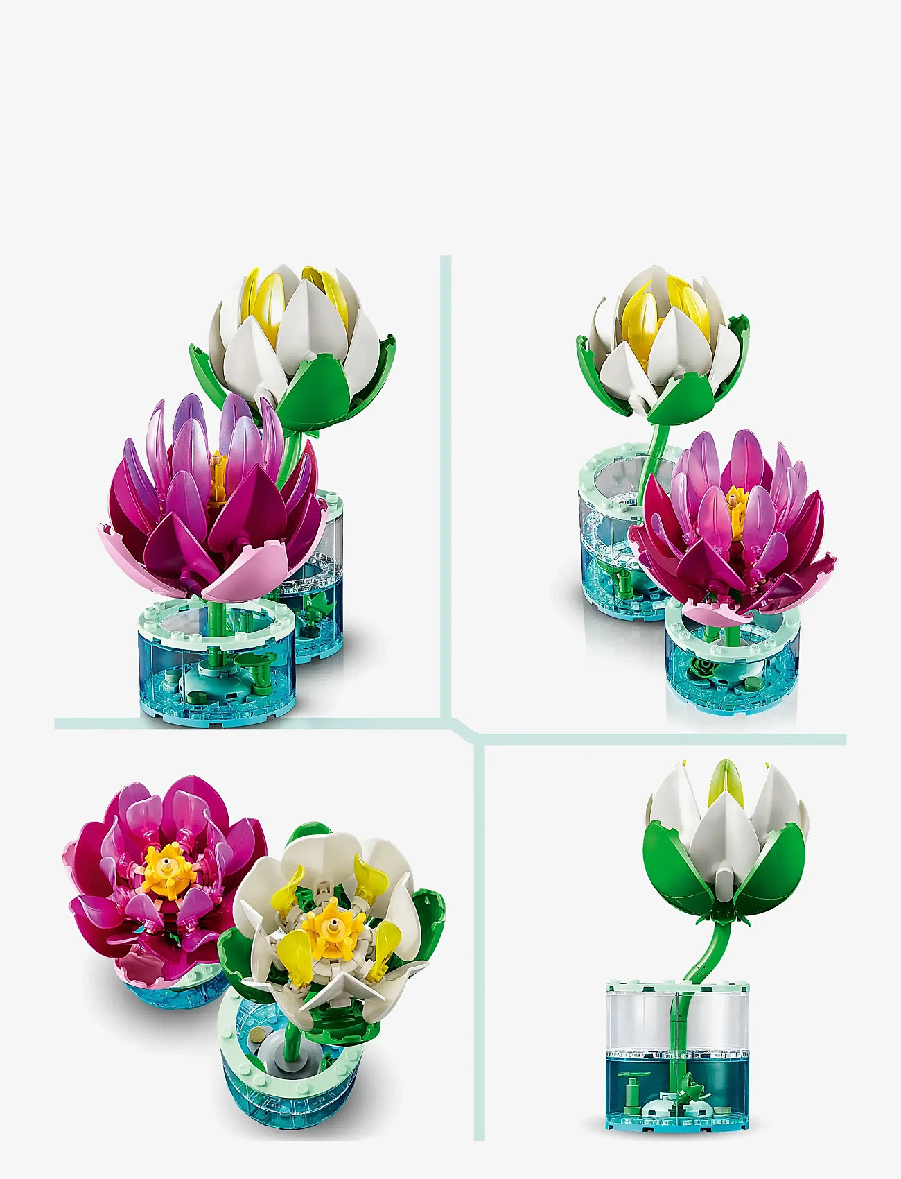 LEGO - Botanicals Water Lilies Flower Building Set 11511 - multi - 4