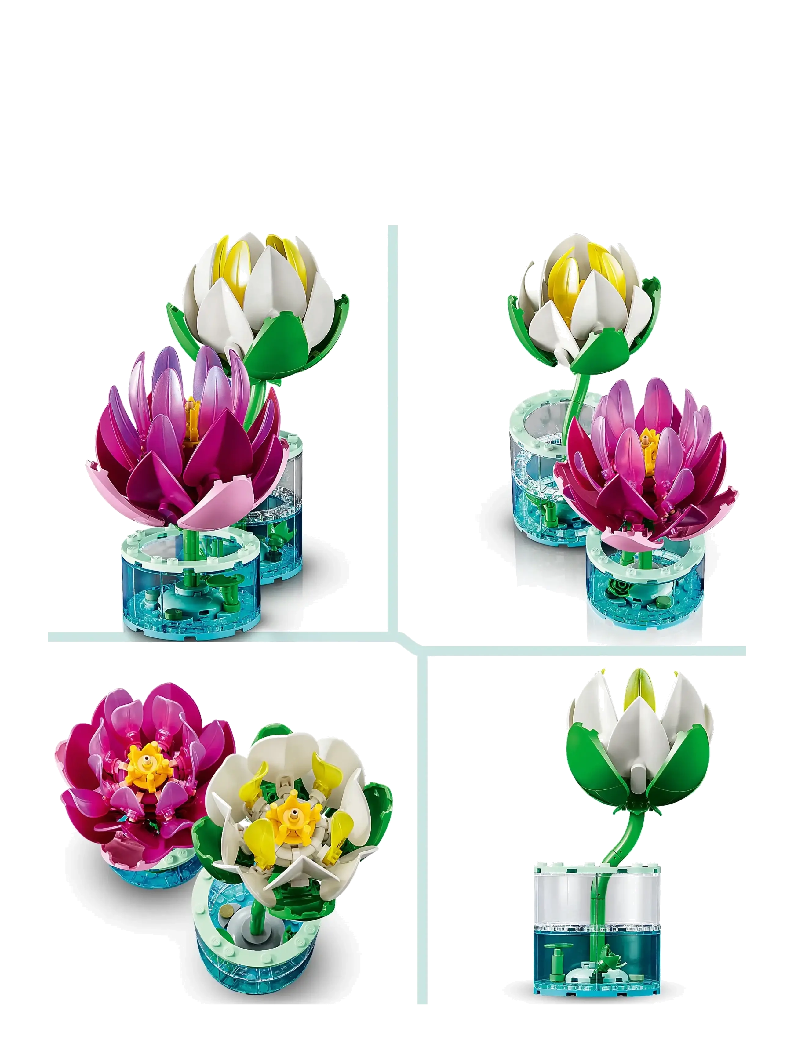 LEGO - Botanicals Water Lilies Flower Building Set 11511 - lego botanical collection - multi - 4