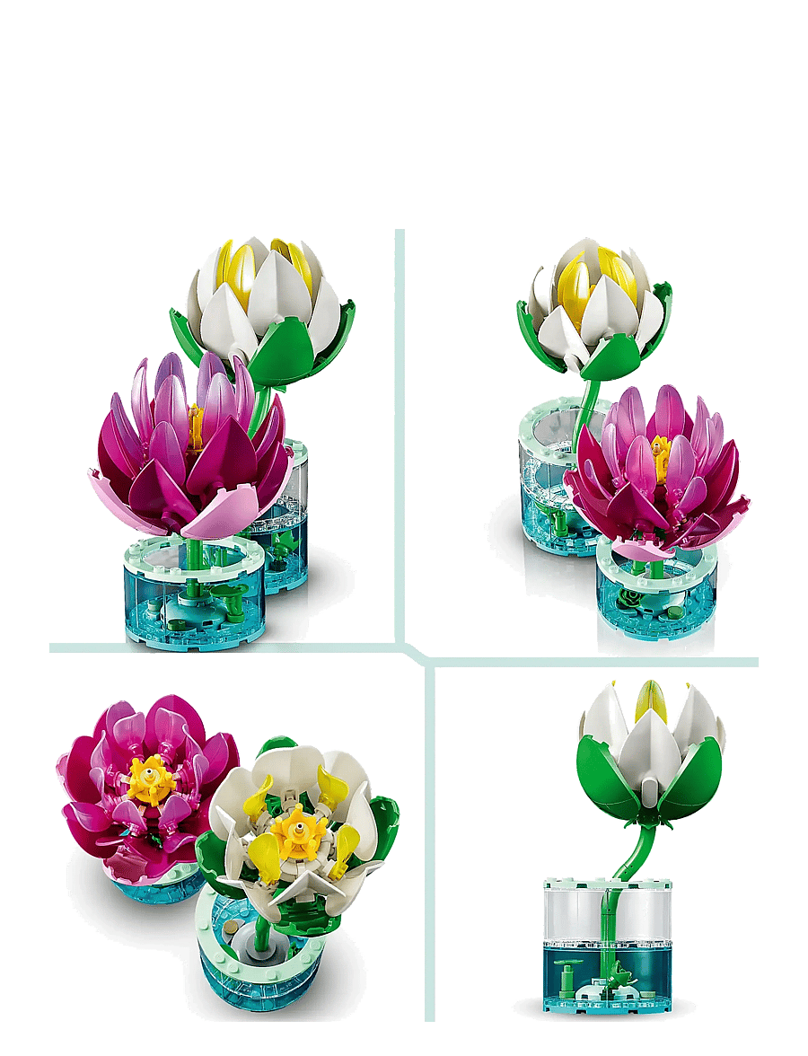 LEGO - Botanicals Water Lilies Flower Building Set 11511 - lego botanical collection - multi - 4