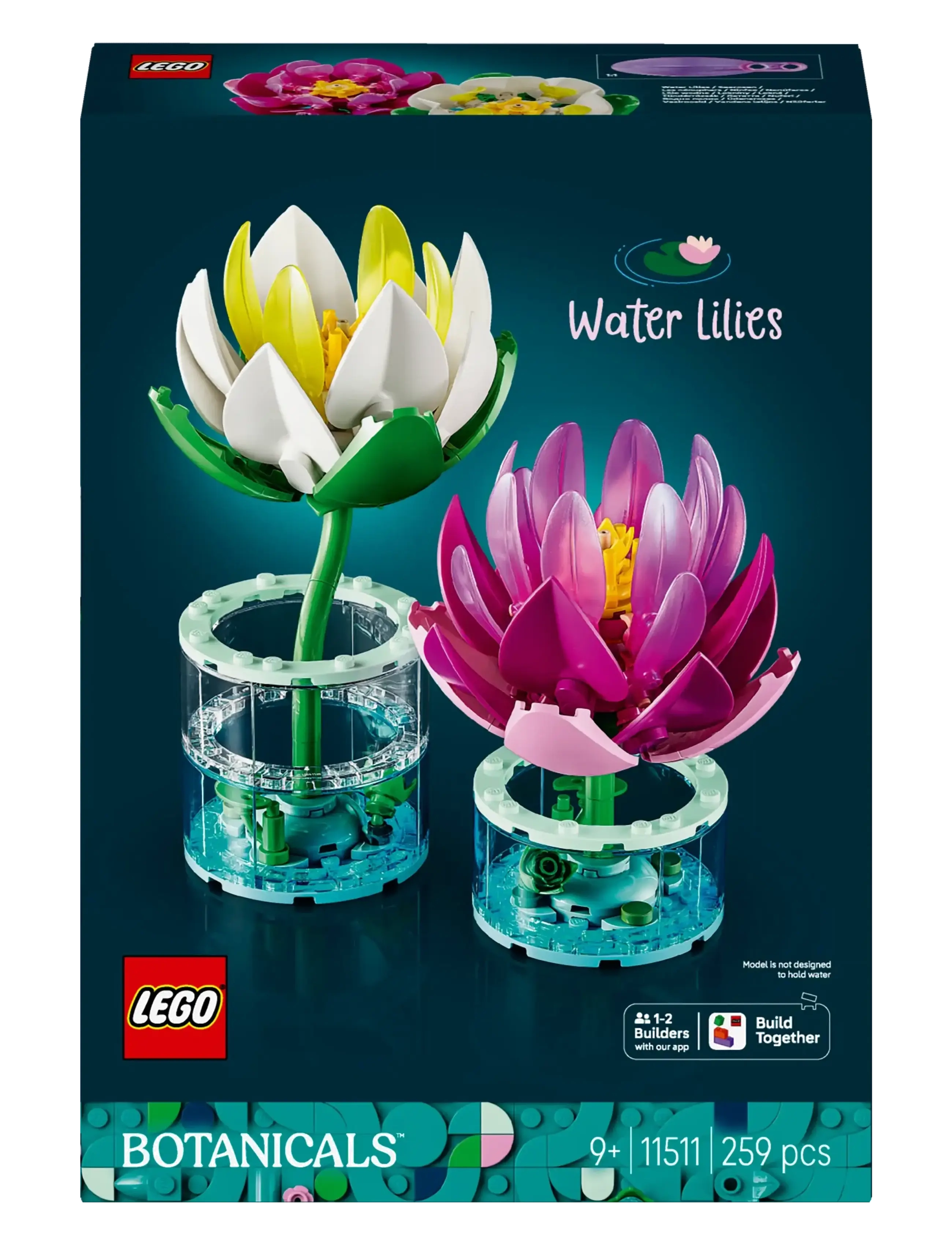 LEGO - Botanicals Water Lilies Flower Building Set 11511 - lego botanical collection - multi - 5