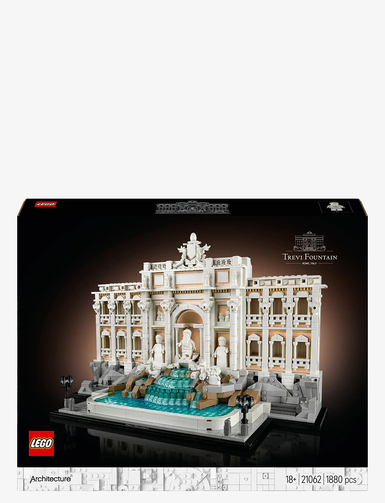 LEGO - Architecture Trevi Fountain Model, Italian Landmark Rome Memorabilia 21062 - lego adults welcome - multi - 4