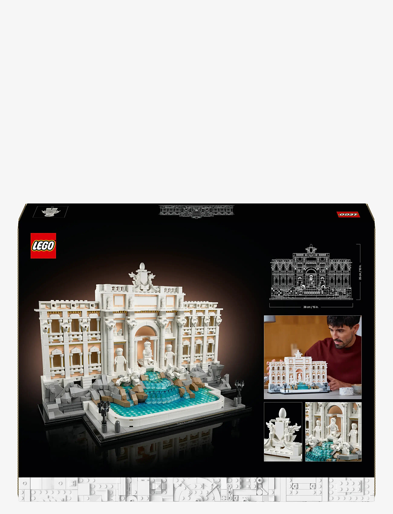 LEGO - Architecture Trevi Fountain Model, Italian Landmark Rome Memorabilia 21062 - lego adults welcome - multi - 5