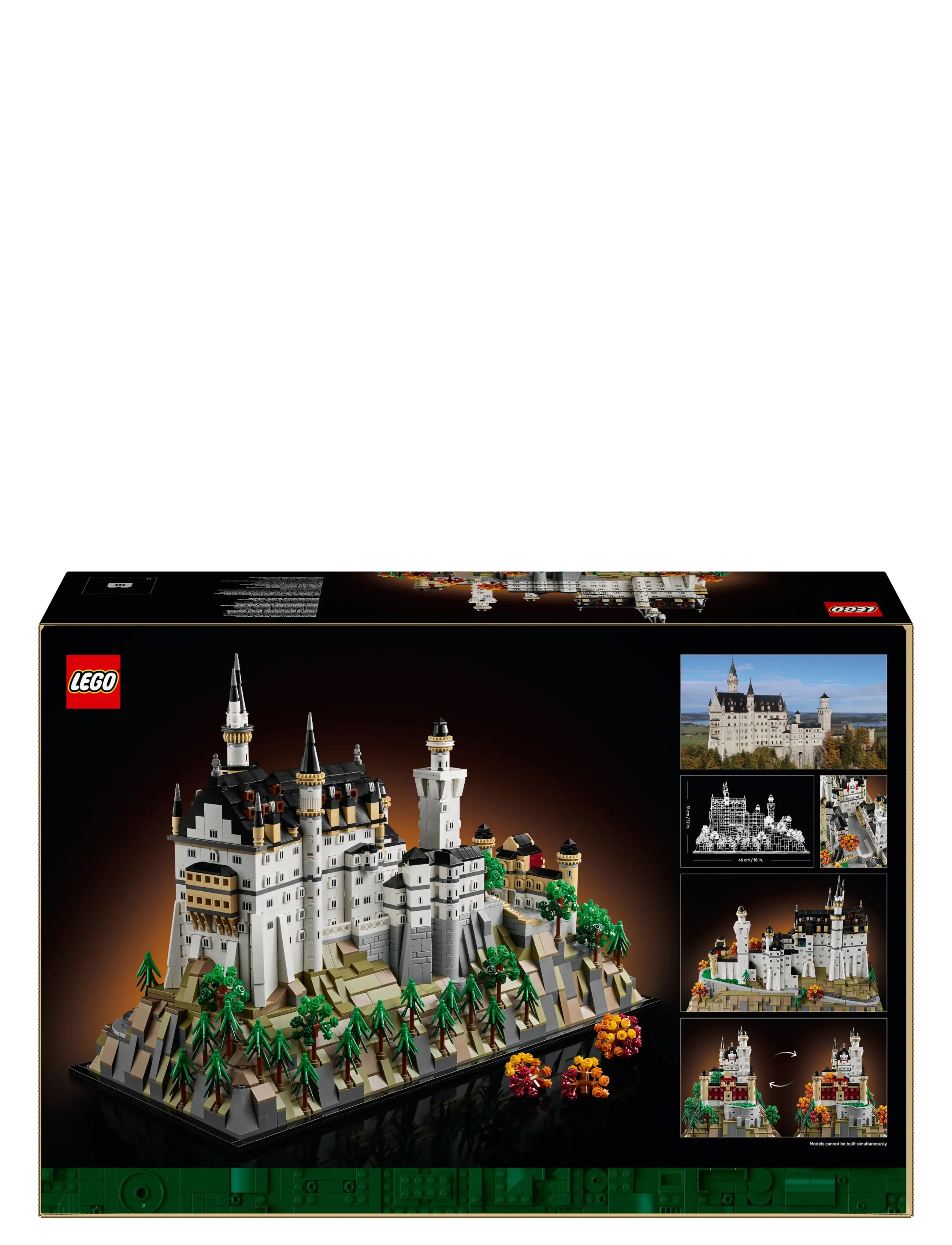 LEGO - Architecture Neuschwanstein Castle Collectible Model Kit for Adults 21063 - birthday gifts - multi - 4