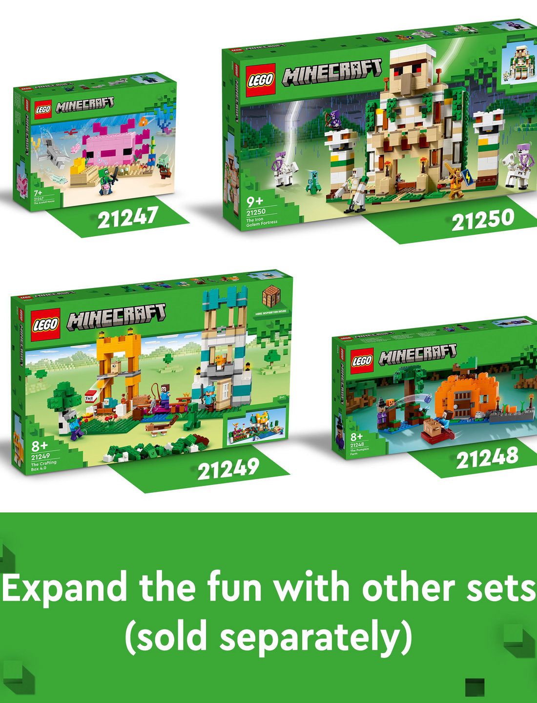 LEGO The Iron Golem Fortress 21250 Building Toy Set LEGO Minecraft Boozt