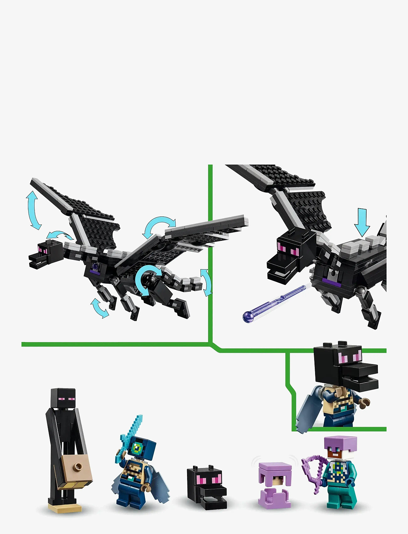Enderdragon Minecraft End Battle Minecraft 21151 Lego Minecraft