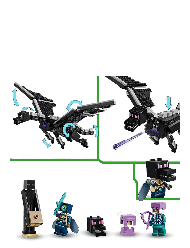 Enderdragon Minecraft End Battle Minecraft 21151 Lego Minecraft