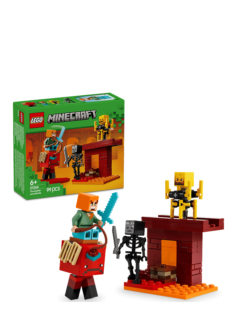 LEGO - The Nether Lava Battle Gamer Toy for Kids 21266 - lego minecraft® - multi - 0