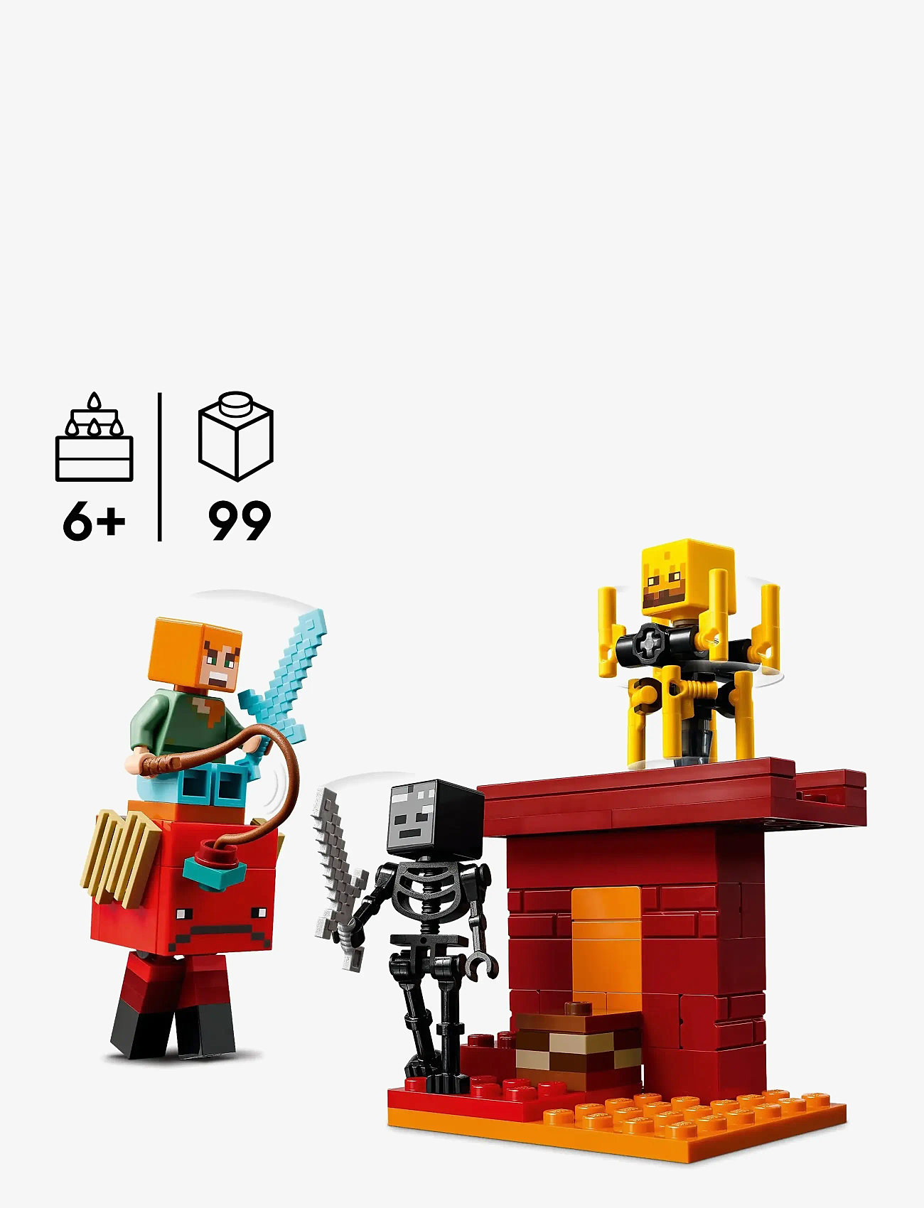 LEGO - The Nether Lava Battle Gamer Toy for Kids 21266 - lego® minecraft® - multi - 1