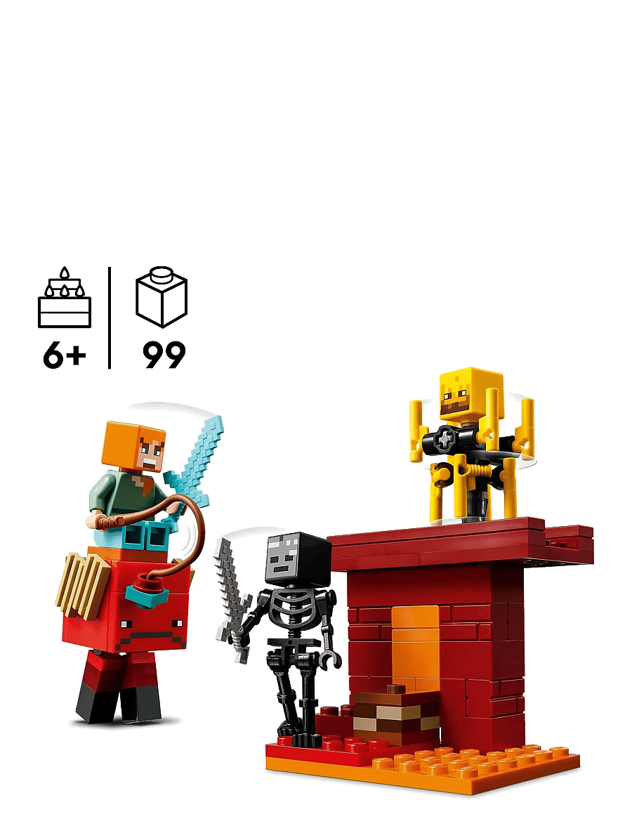 LEGO - The Nether Lava Battle Gamer Toy for Kids 21266 - lego minecraft® - multi - 1