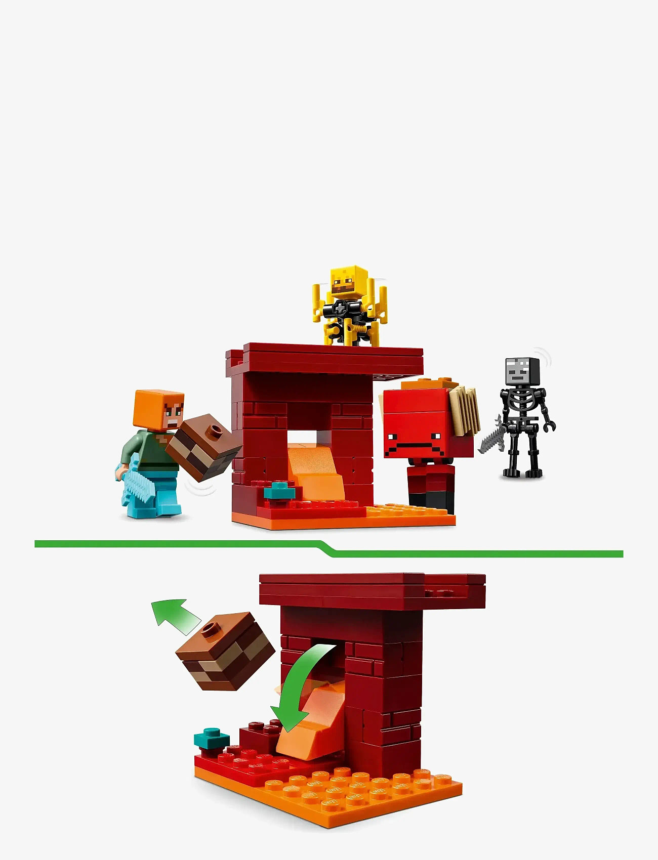 LEGO - The Nether Lava Battle Gamer Toy for Kids 21266 - lego® minecraft® - multi - 5