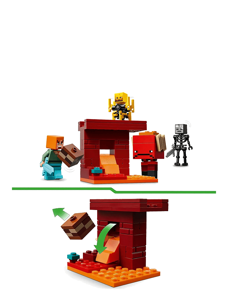 LEGO - The Nether Lava Battle Gamer Toy for Kids 21266 - lego® minecraft® - multi - 5