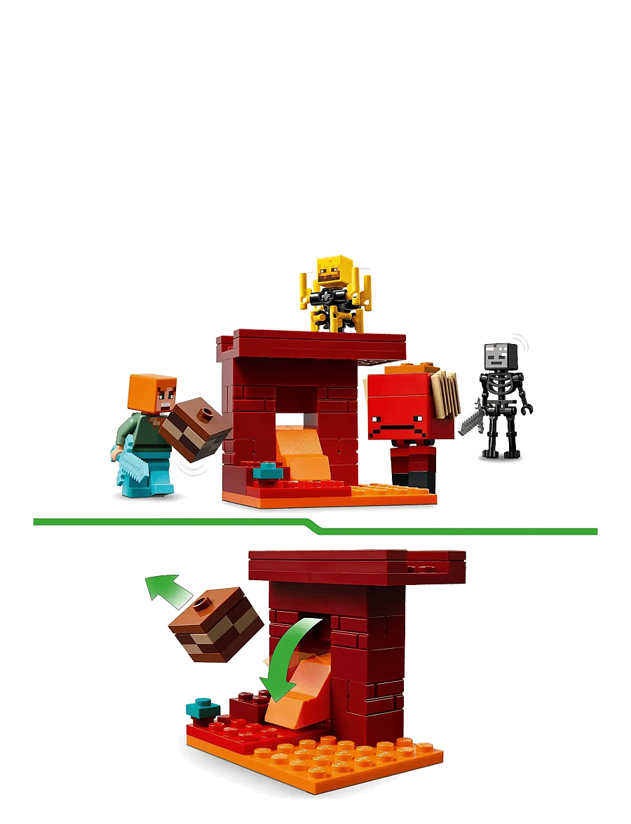 LEGO - The Nether Lava Battle Gamer Toy for Kids 21266 - lego minecraft® - multi - 5