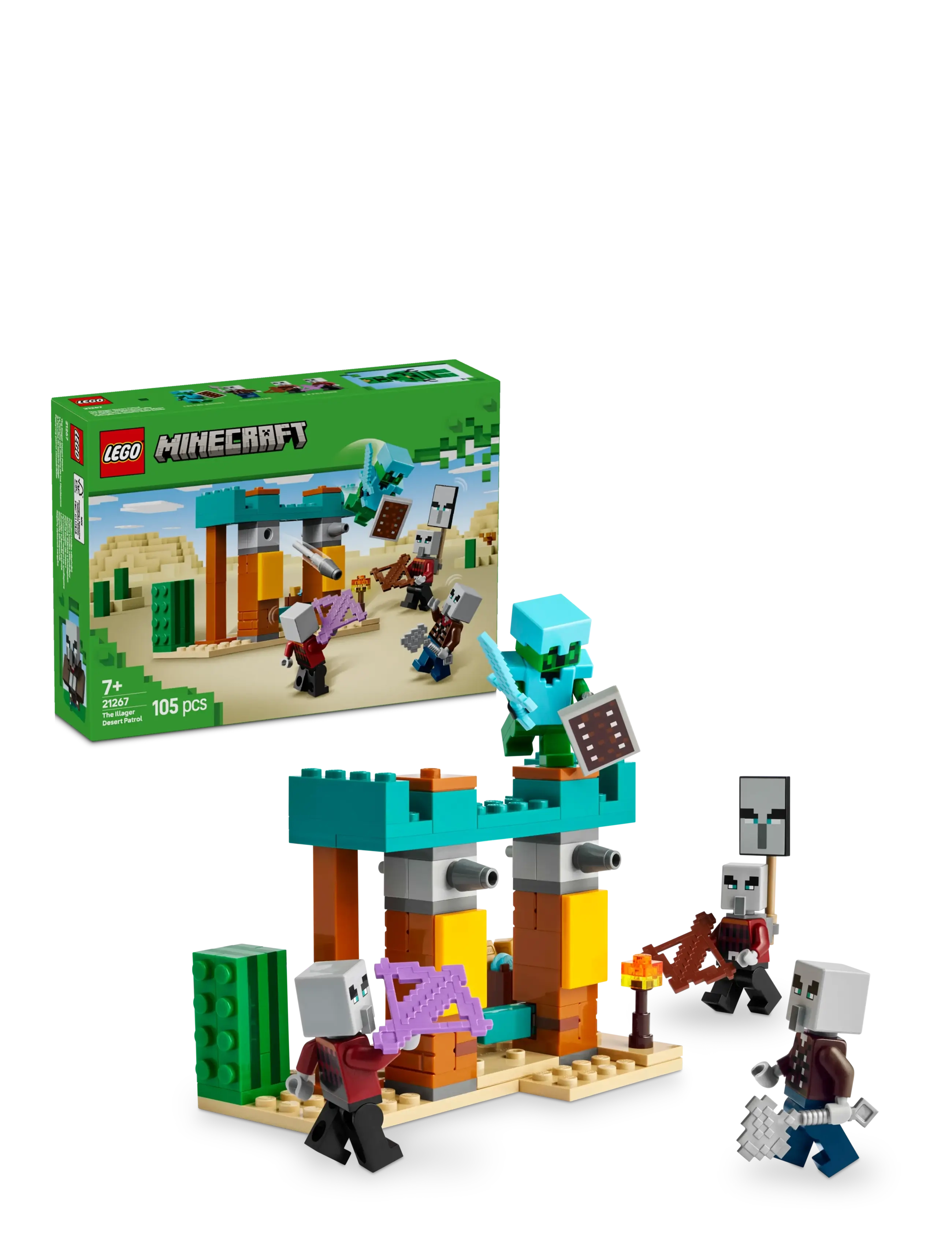 LEGO De Udstødtes Ørkenpatrulje 21267, Børn, Lego Minecraft, Multi/mønstret, Str: ONE SIZE