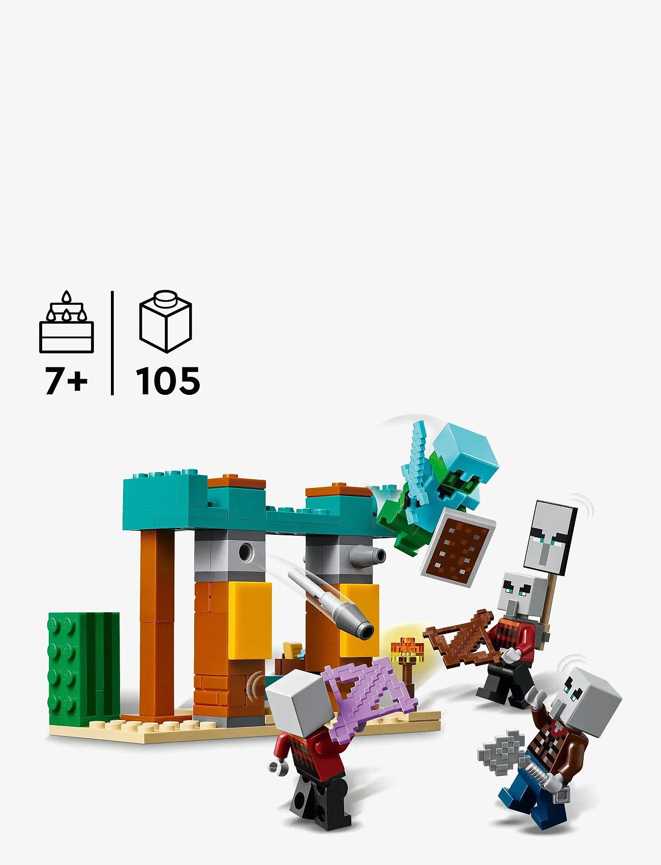 LEGO - The Illager Desert Patrol Gaming Kit for Kids 21267 - lego minecraft® - multi - 1