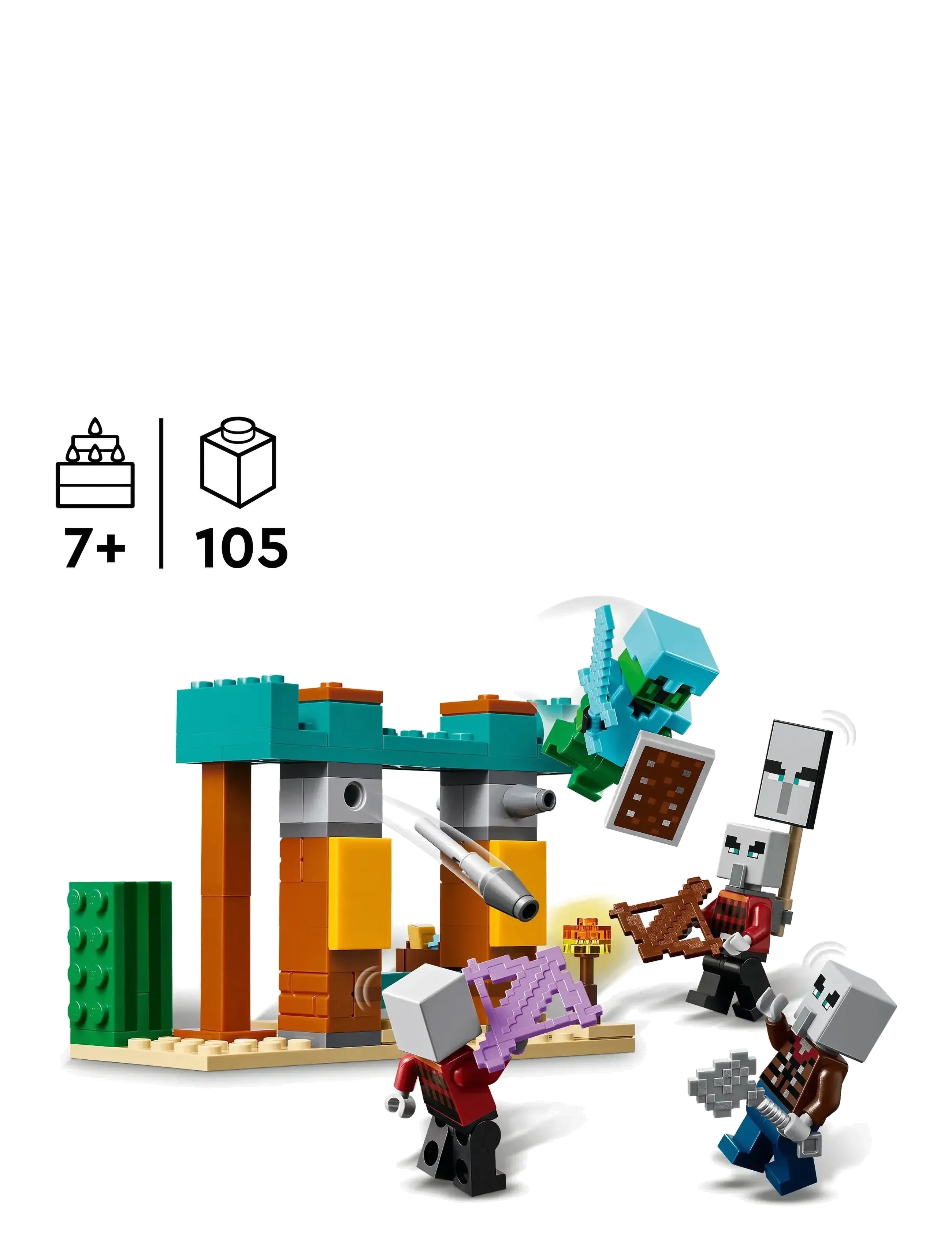 LEGO - The Illager Desert Patrol Gaming Kit for Kids 21267 - lego minecraft® - multi - 1
