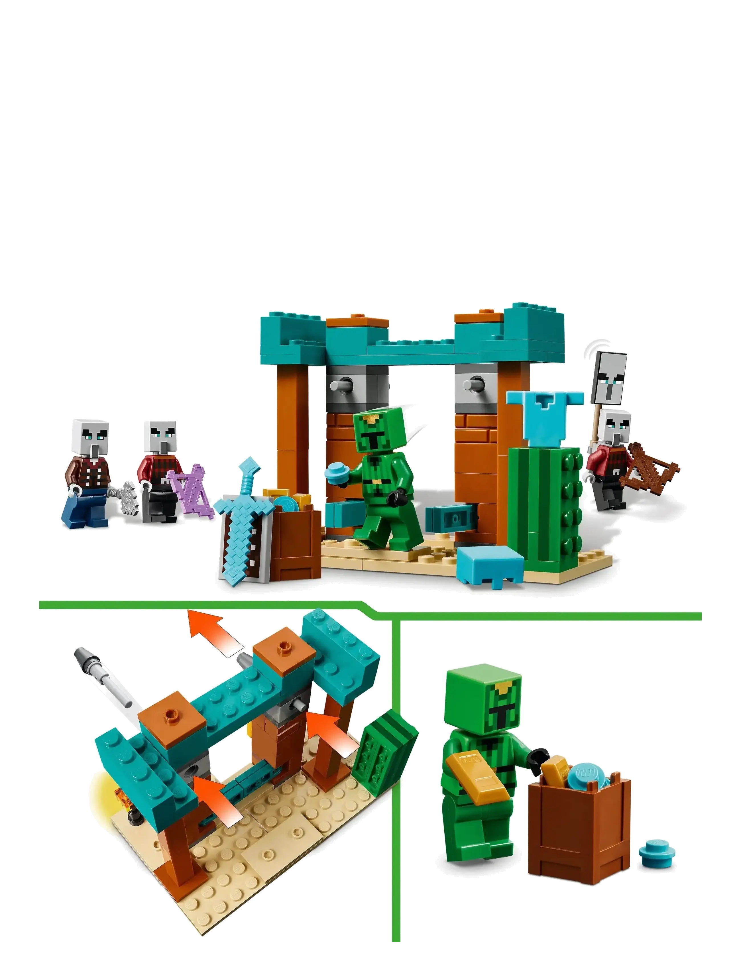 LEGO - The Illager Desert Patrol Gaming Kit for Kids 21267 - lego minecraft® - multi - 5