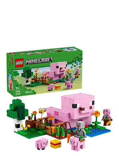 LEGO The Baby Pig House Gamer Building Toy Animal Set for Kids 21268 - LEGO Minecraft® - MULTI / pink/rose